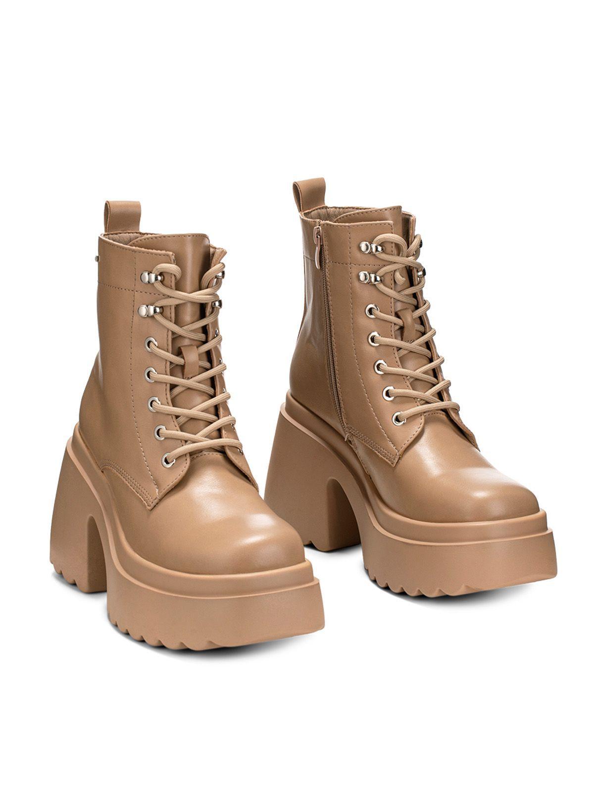 Botin Caqui Casual Mujer Weide DH72-4