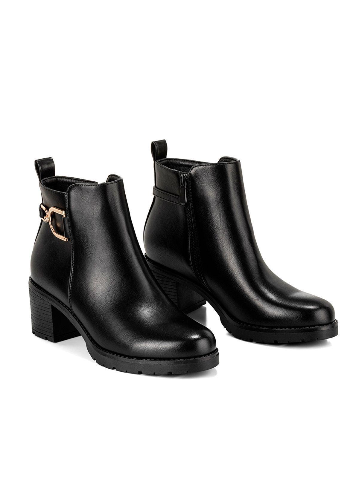 Botin Negro Casual Mujer Weide QBM05-4