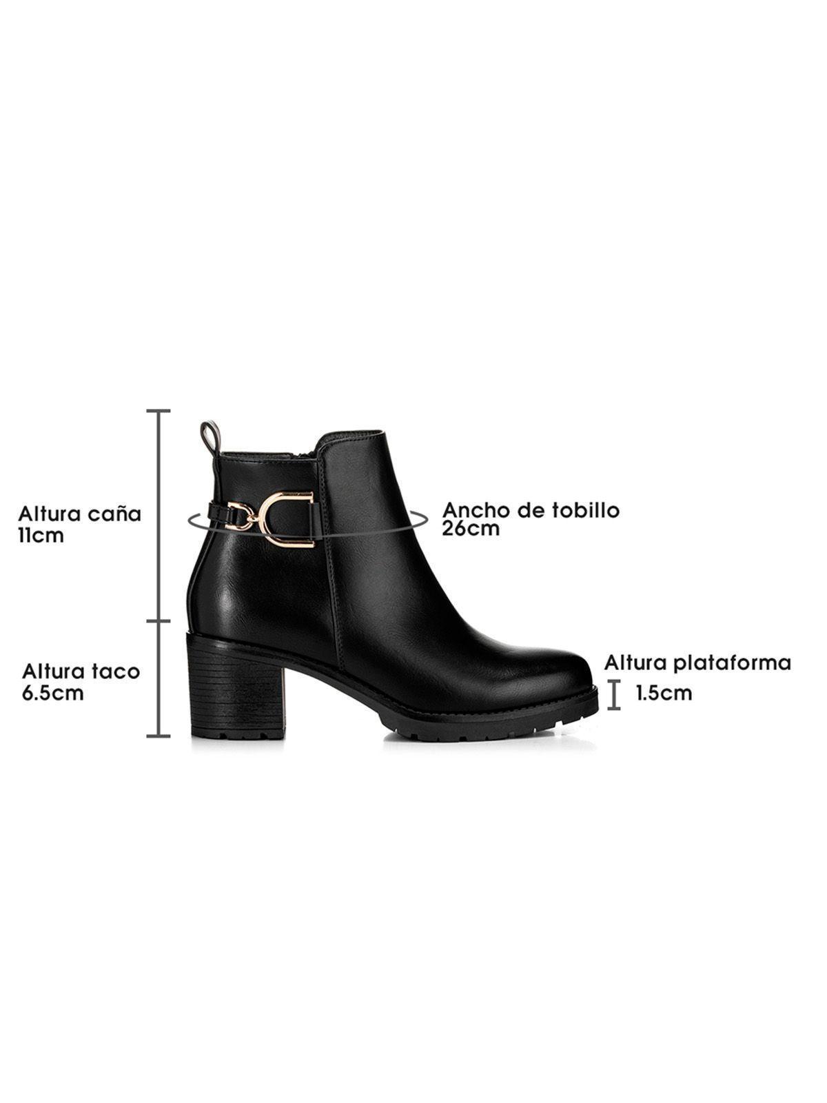 Botin Negro Casual Mujer Weide QBM05-5
