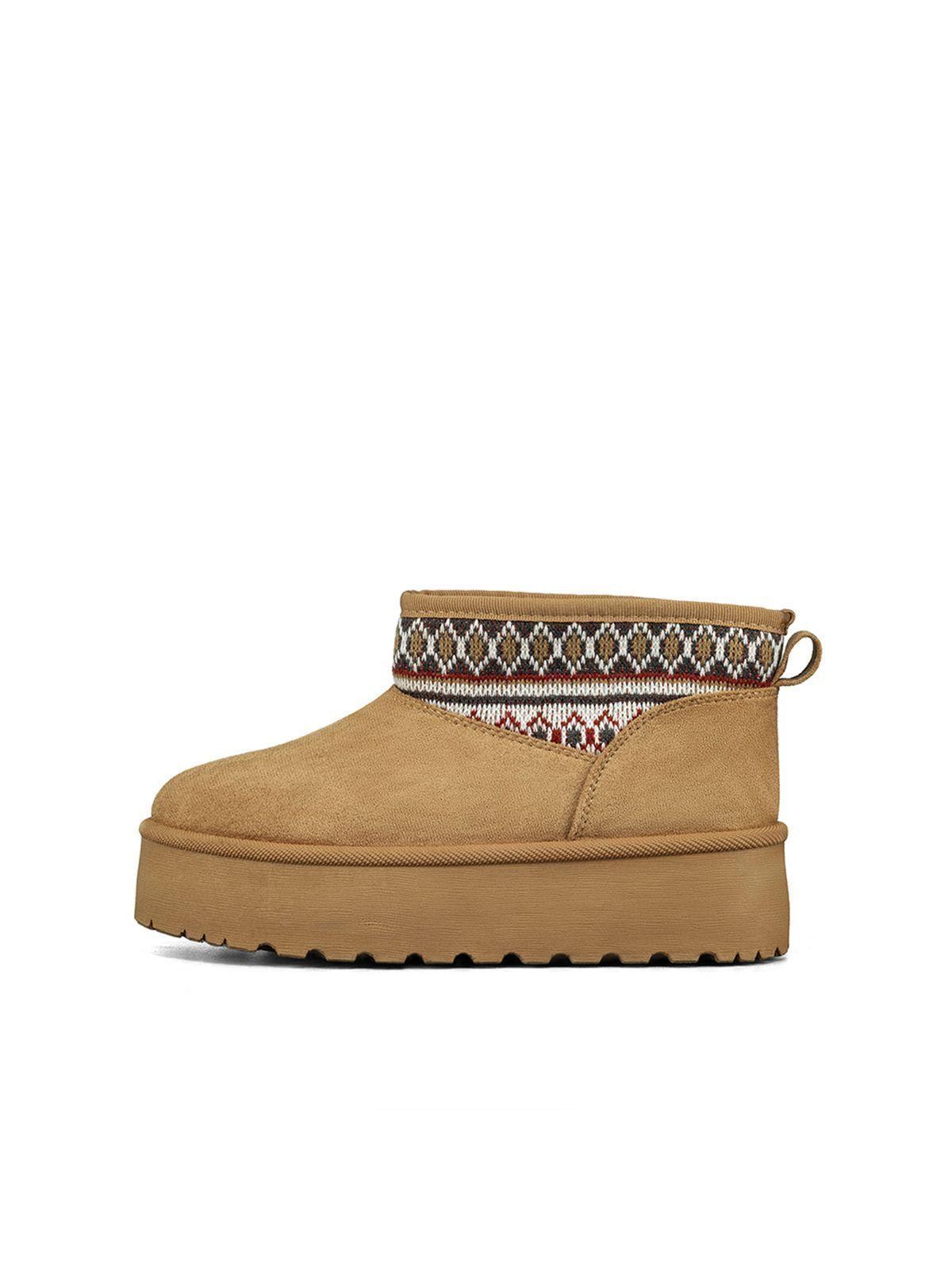 Botin Térmico Casual Mujer Gamuza Antideslizante Weide SL25-4