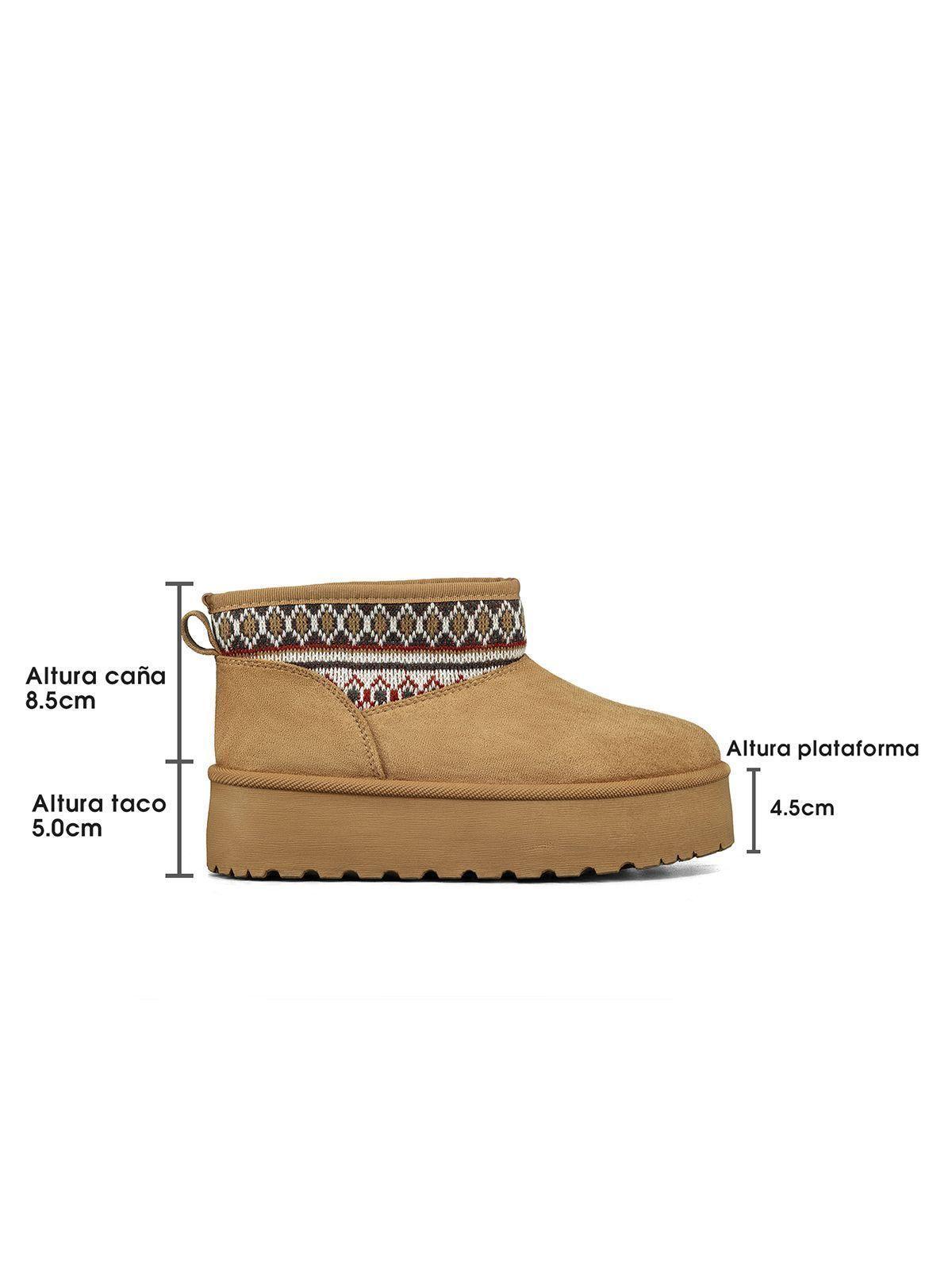 Botin Térmico Casual Mujer Gamuza Antideslizante Weide SL25-6