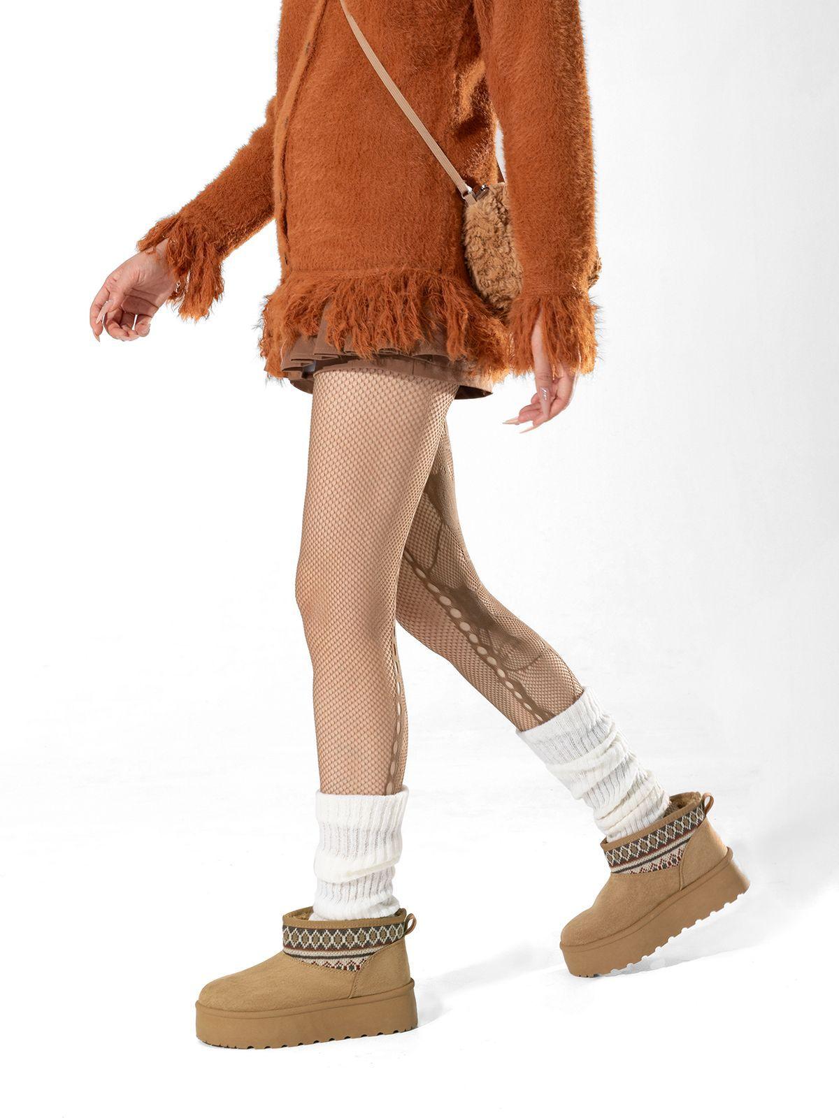 Botin Térmico Casual Mujer Gamuza Antideslizante Weide SL25-2