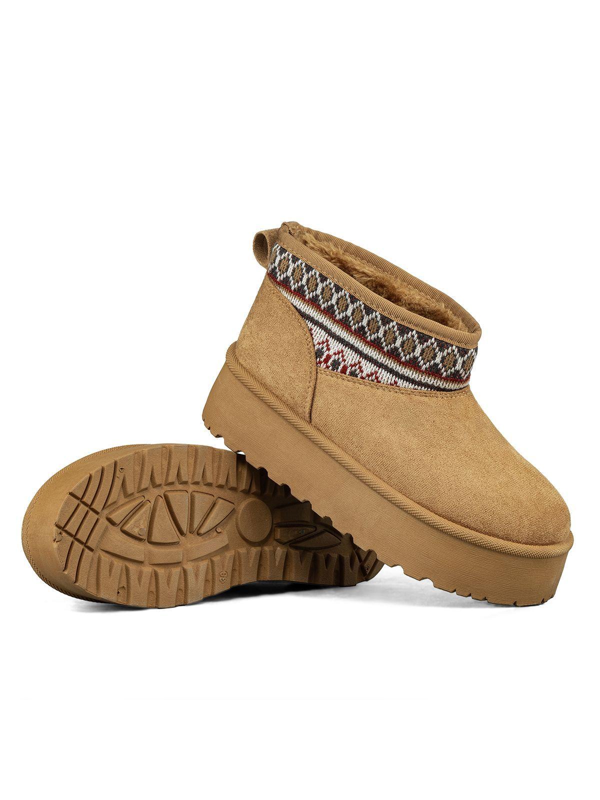 Botin Térmico Casual Mujer Gamuza Antideslizante Weide SL25-5