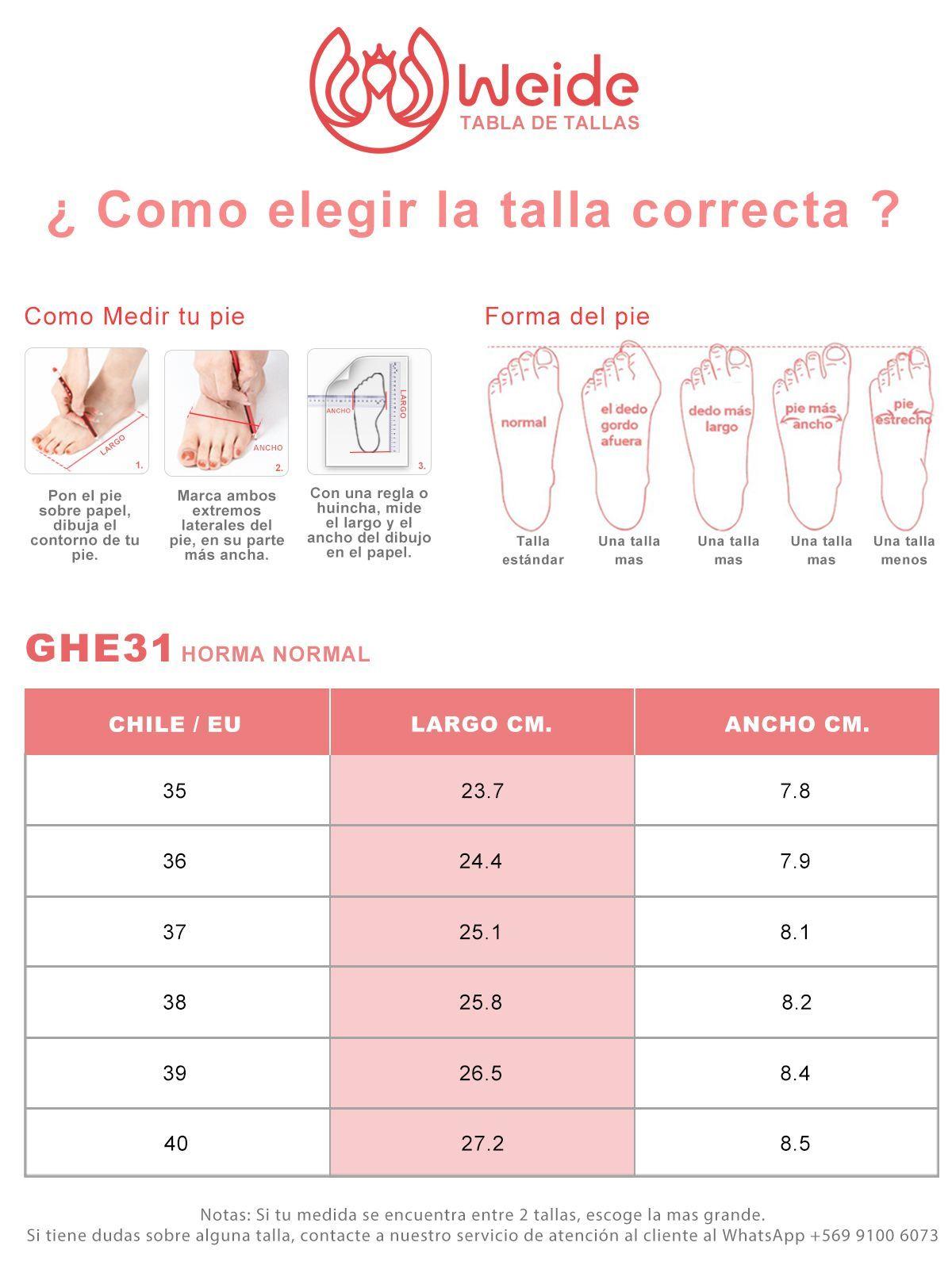 Zapatos Mary Jane Con Taco Charol Cómodo Mujer Weide GHE31-3