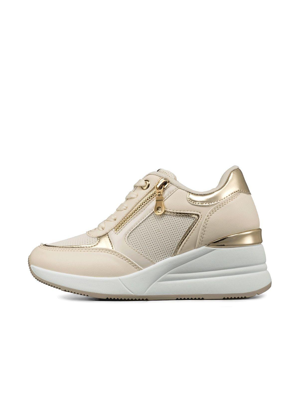 Zapatilla Deportiva Taco Cuña Malla Mujer Weide JLL60-7