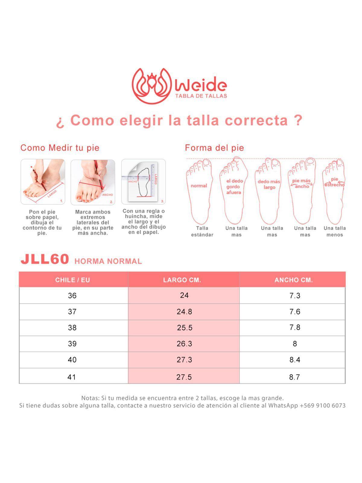 Zapatilla Deportiva Taco Cuña Malla Mujer Weide JLL60-3