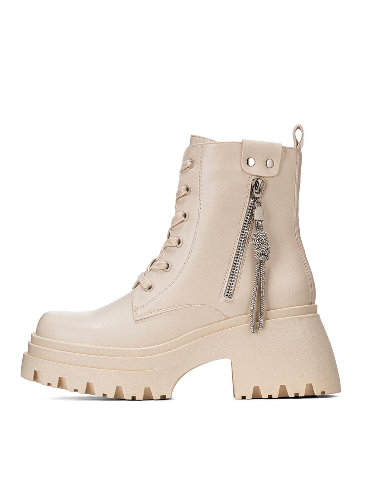 Botin Beige Casual Mujer Weide DH69-2