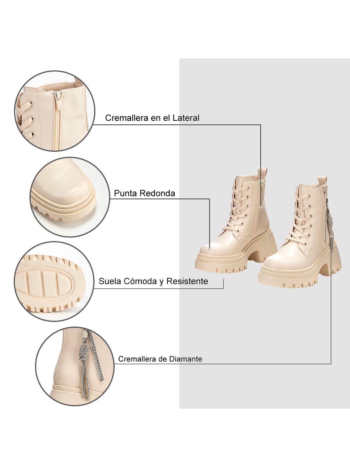 Botin Beige Casual Mujer Weide DH69-6