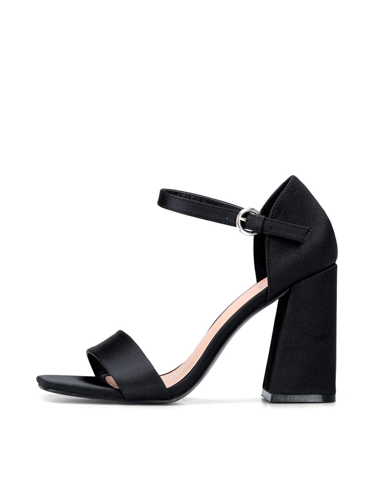 Sandalia Taco Alto Negro Fiesta QIU335 Weide-1