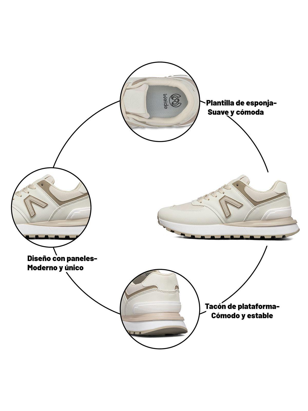 Zapatilla Casual Deportiva Urbana Confort Mujer Weide SS01-7