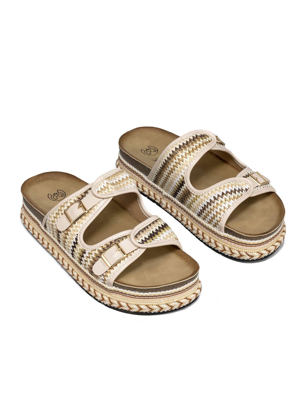 Sandalia Estilo Chala Casual Plataforma Mujer Weide QIU386-7