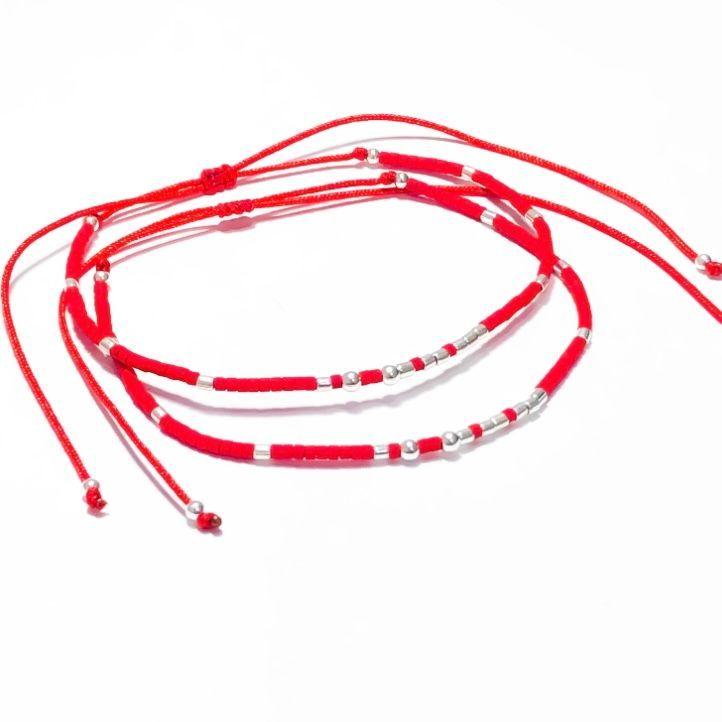 Pulsera plata Códigos Morse “Te amo"-0