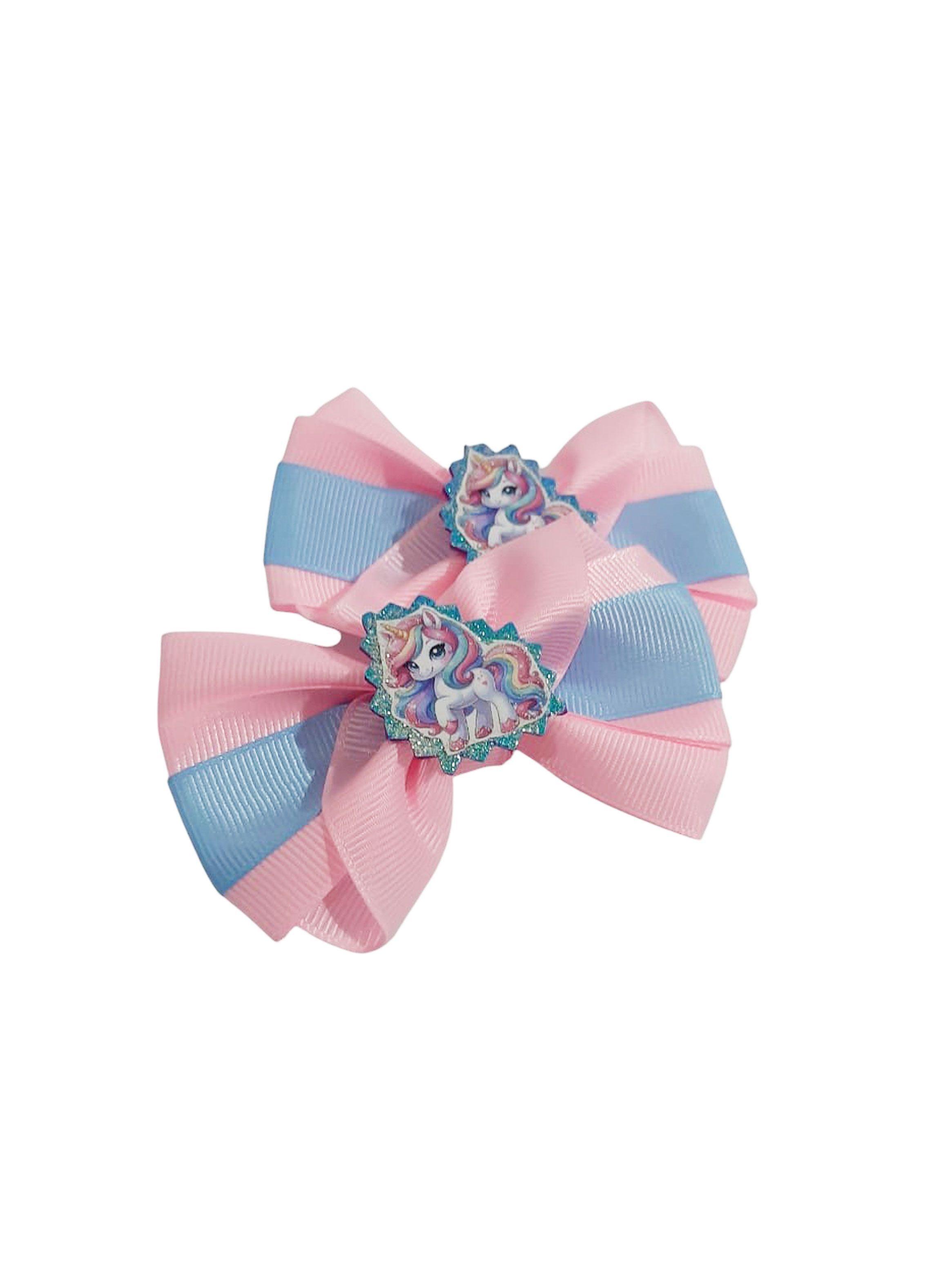Set de pinches para el pelo diseño unicornio-3