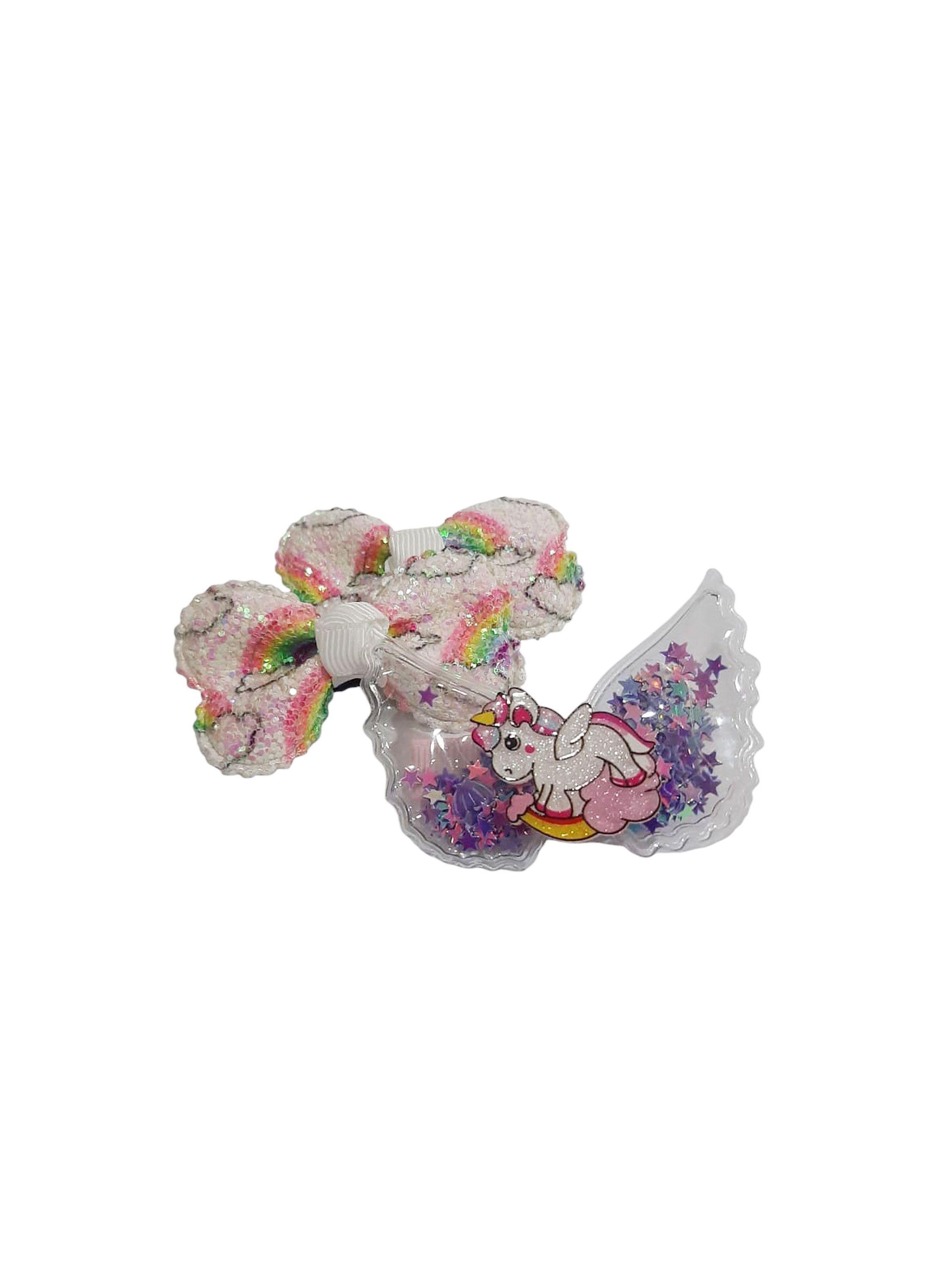 Set de pinches para el pelo diseño unicornio-4