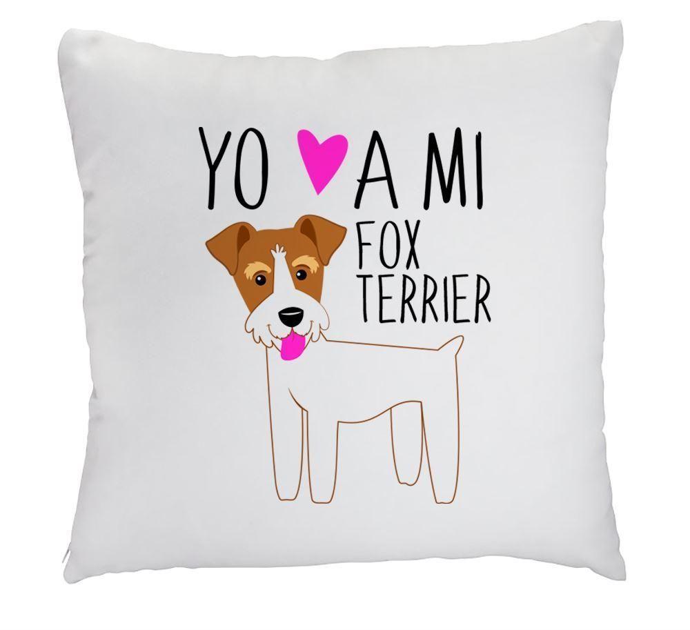 Cojín - Fox Terrier De Pelo Duro  Blanco-0