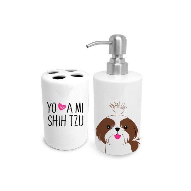 Set de Baño - Shih Tzu  Café-0