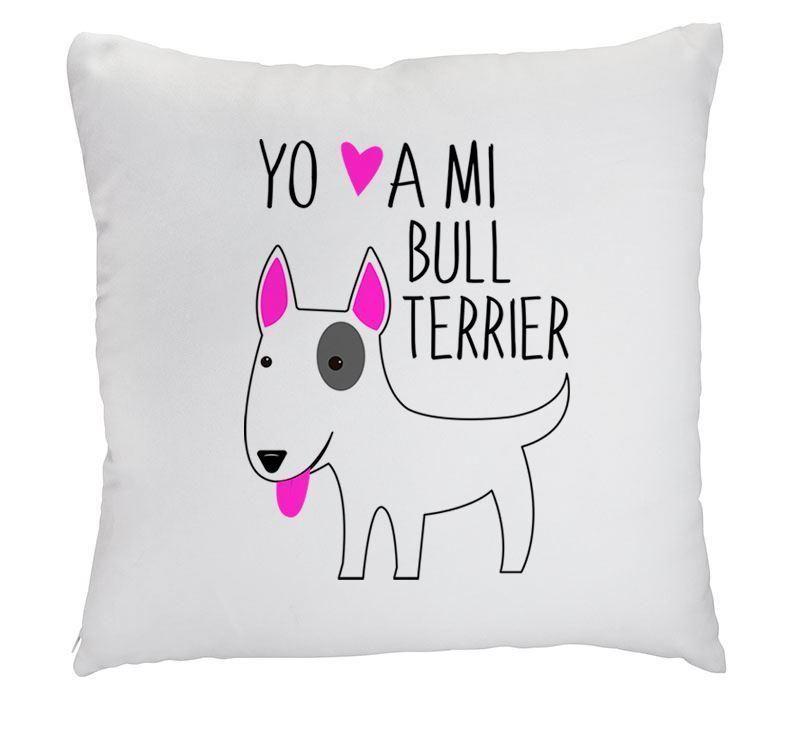 Cojín - Bull Terrier  Blanco-0