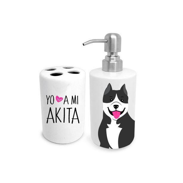 Set de Baño - Pitbull Negro-0