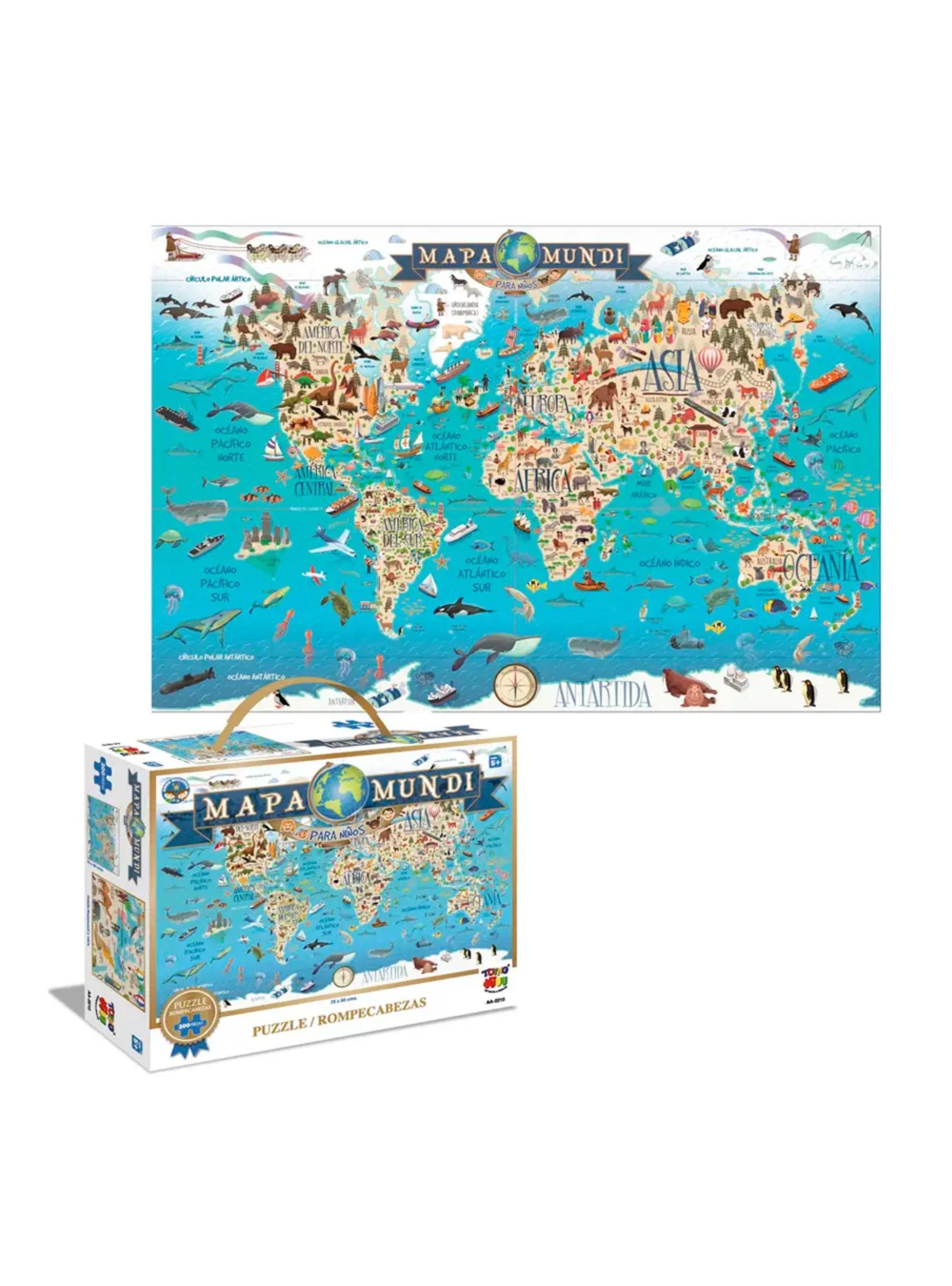 Puzzle Mapa mundi 200 piezas-1