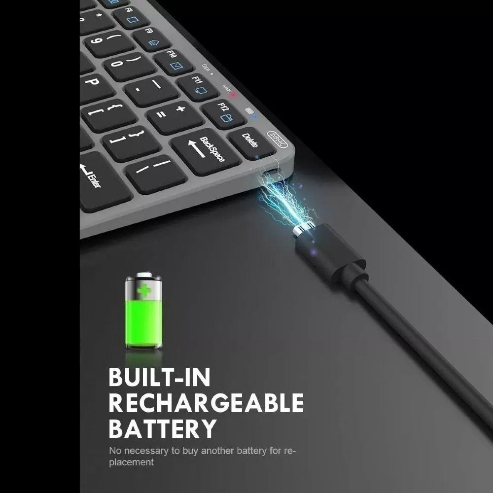 Teclado Inalámbrico recargable-2