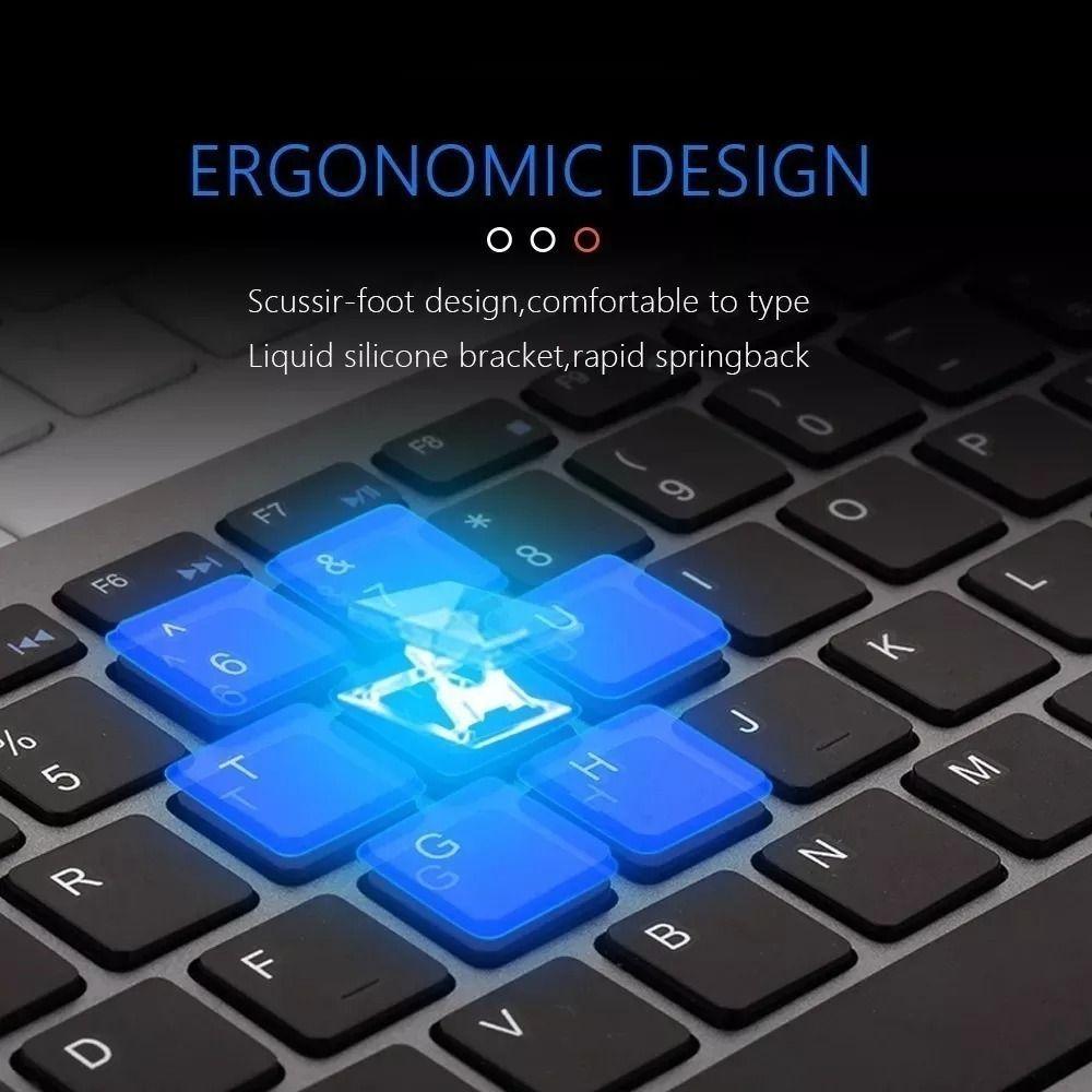 Teclado Inalámbrico recargable-3