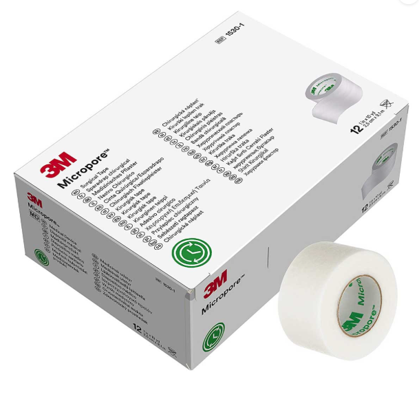 Tela Micropore 3m 2.5 Cm X 9.1 M Blanca 1530-1 Caja 12 Uni-0