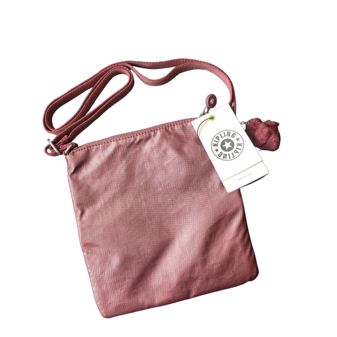 CROSSBODY KIPLING MODELO KEIKO DARK MAROON METALLIC-1