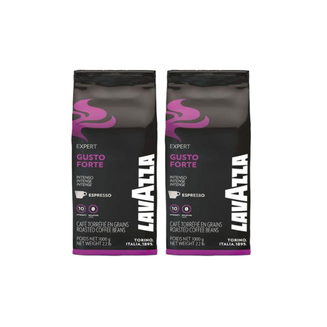 Pack 2 Café Gusto Forte en Grano de 1 KG Lavazza-0