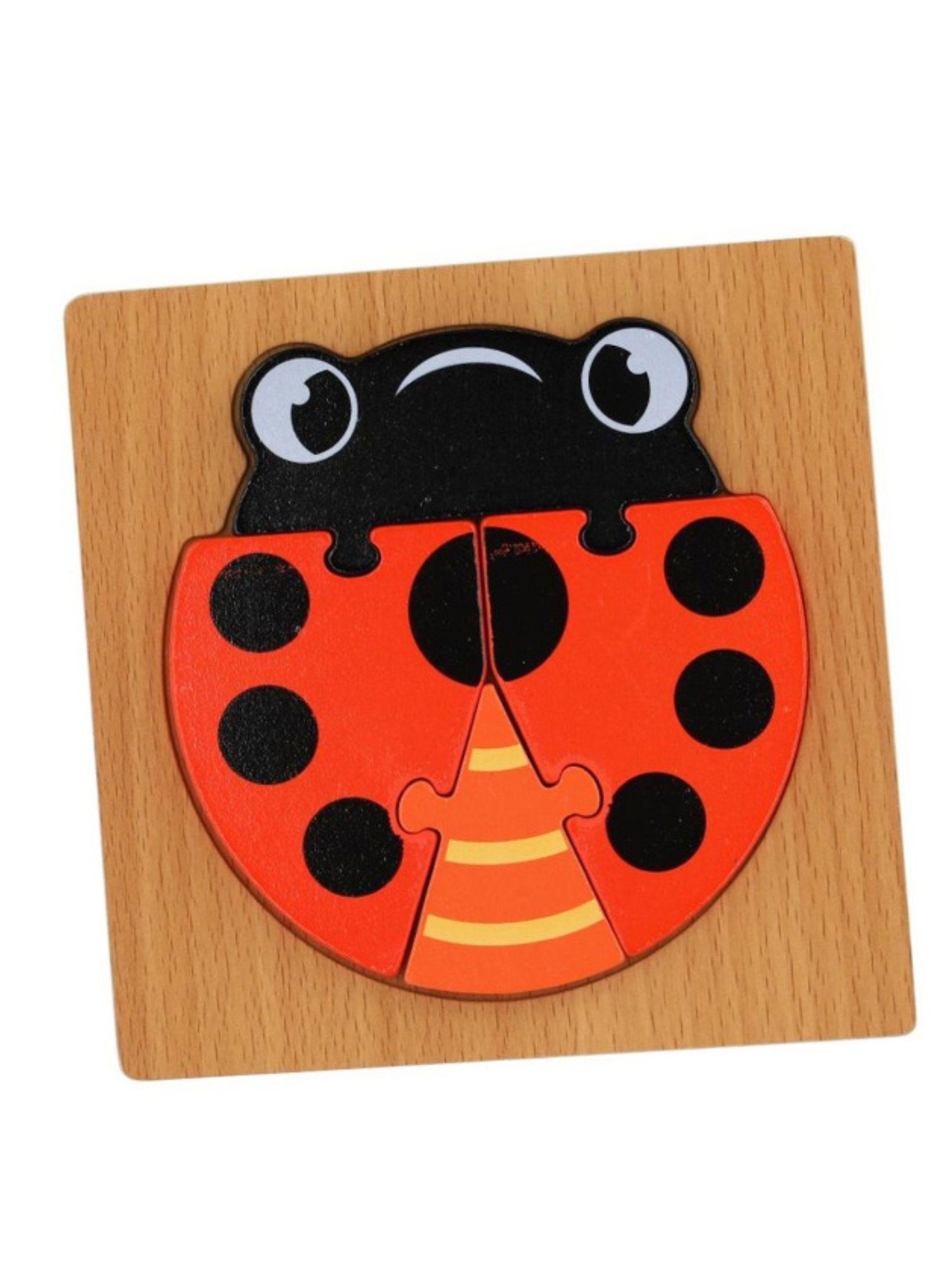 Puzzle Rompecabeza De Madera Encaje Didactico 15x15cm Niños-0