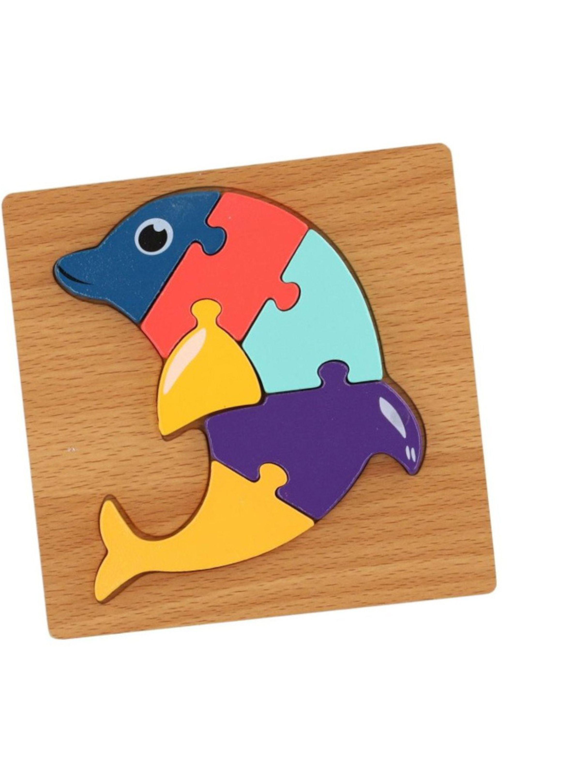 Puzzle Rompecabeza De Madera Encaje Didactico 15x15cm Niños-0