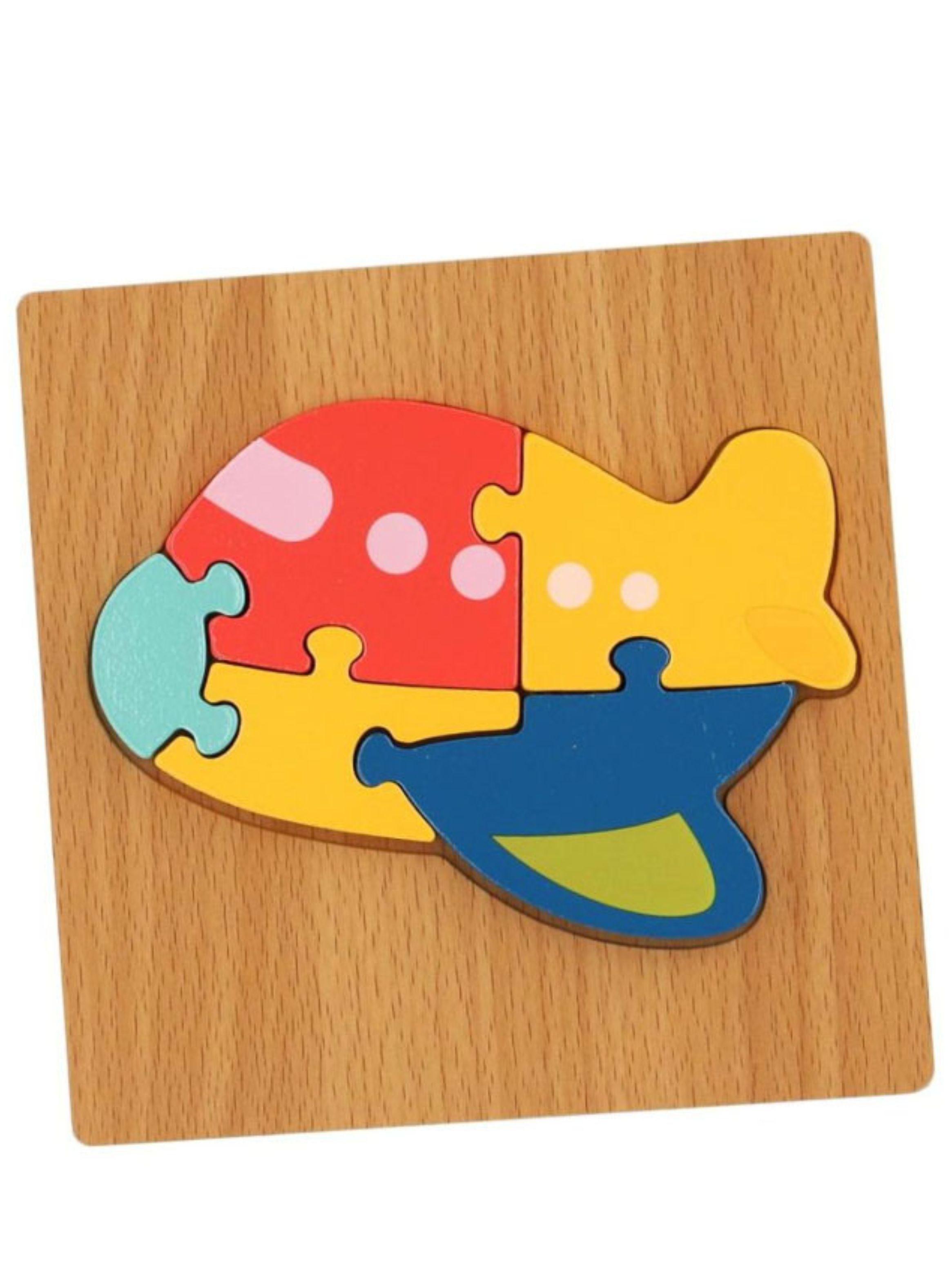 Puzzle Rompecabeza De Madera Encaje Didactico 15x15cm Niños-0