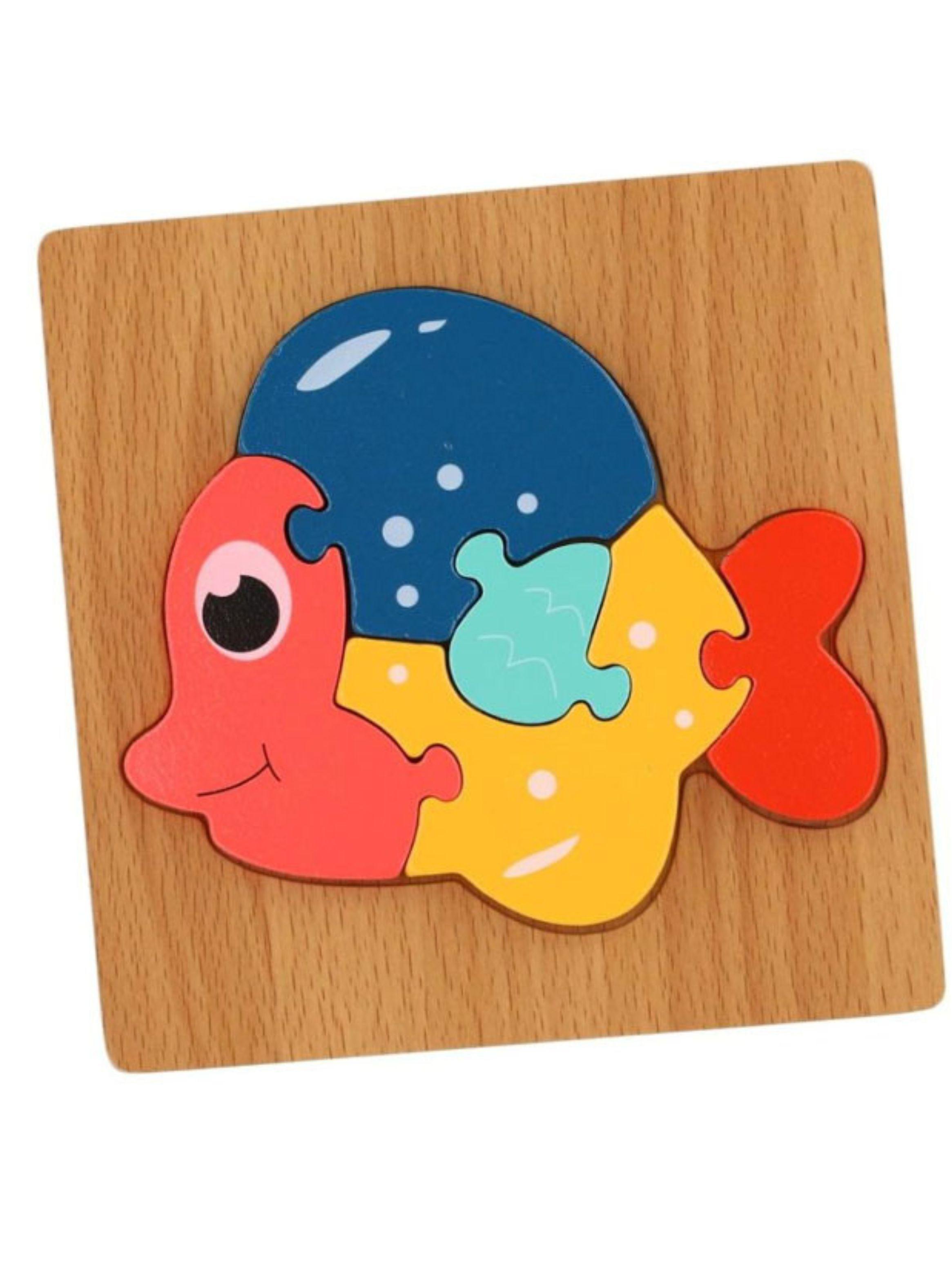 Puzzle Rompecabeza De Madera Encaje Didactico 15x15cm Niños-0