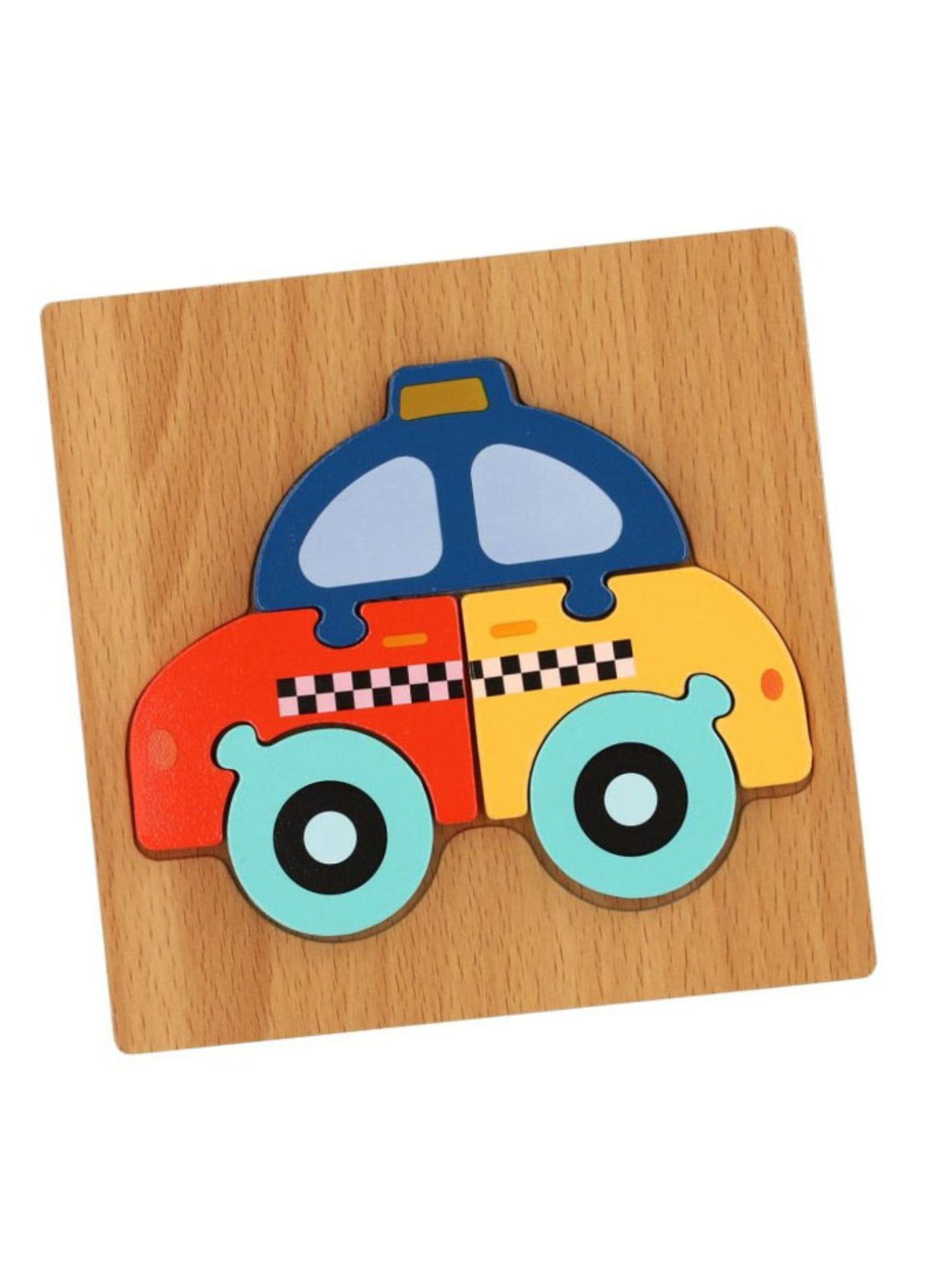 Puzzle Rompecabeza De Madera Encaje Didactico 15x15cm Niños-0