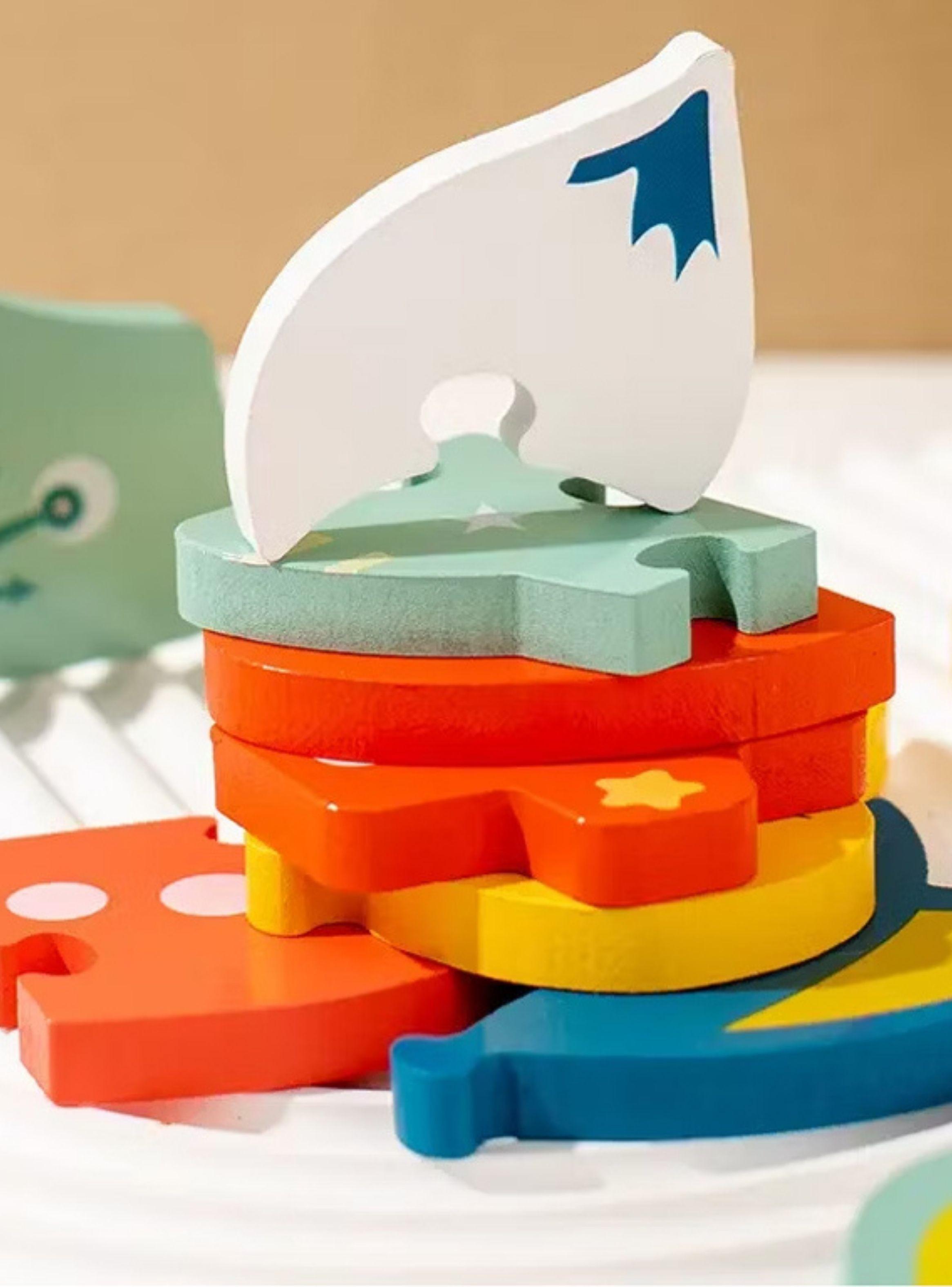 Puzzle Rompecabeza De Madera Encaje Didactico 15x15cm Niños-4