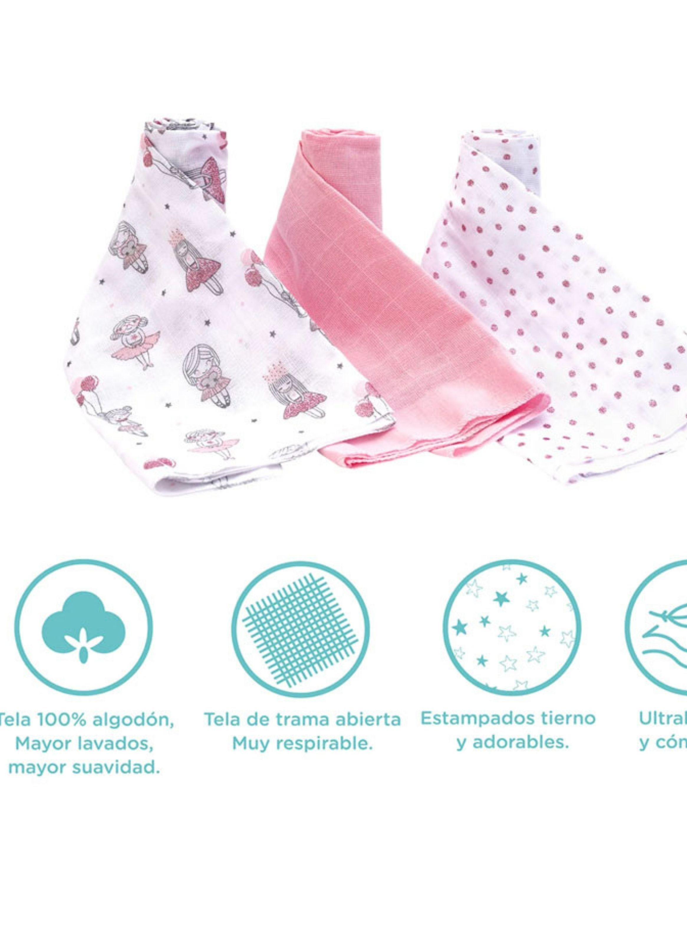 Tuto Pañal De Algodón Bambino Para Bebes Guagua Set 3 Tutto-2