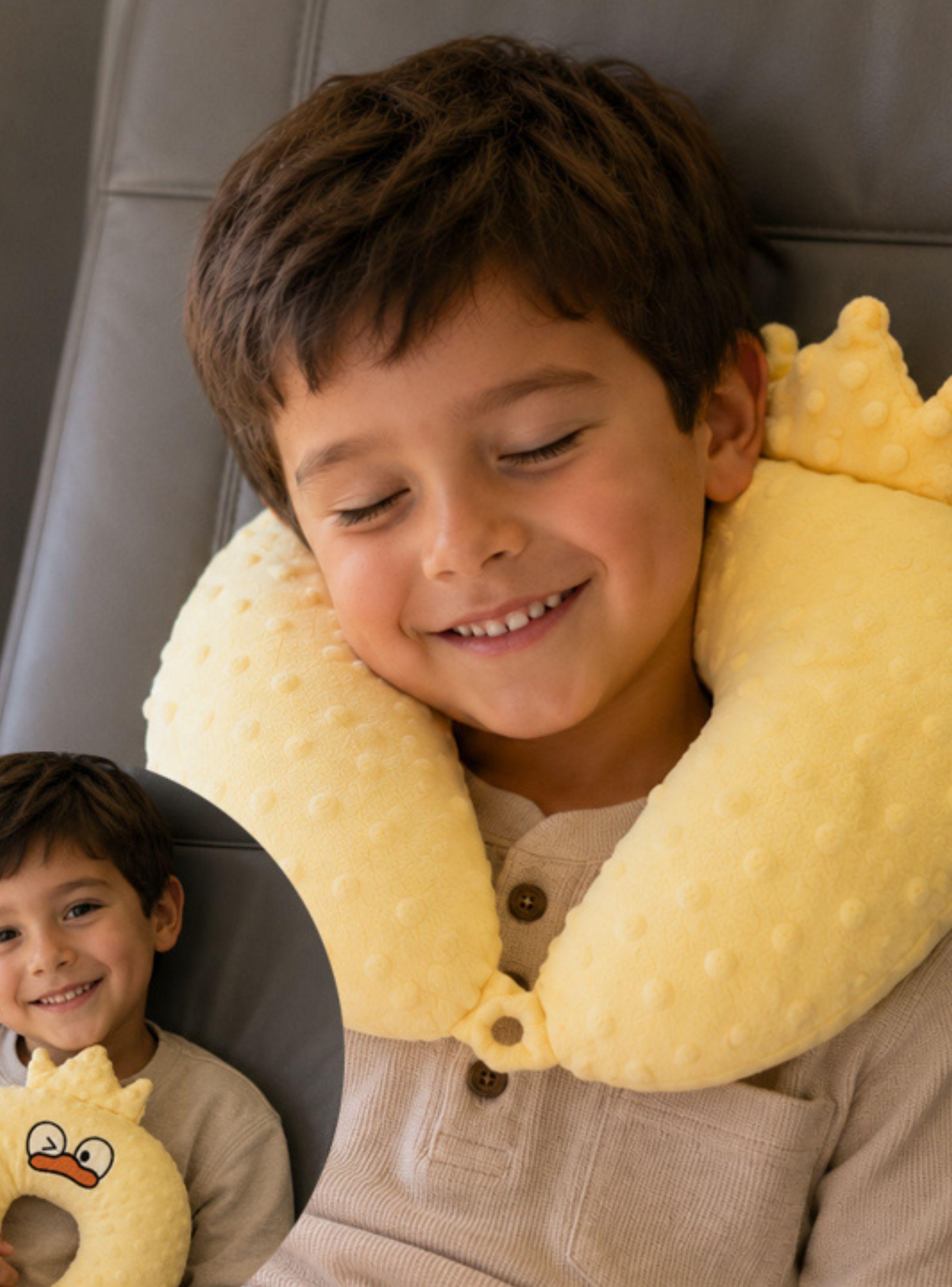 Cojin U Cuello Almohada Cervical Cochecito Viaje Bebes y Niños-3