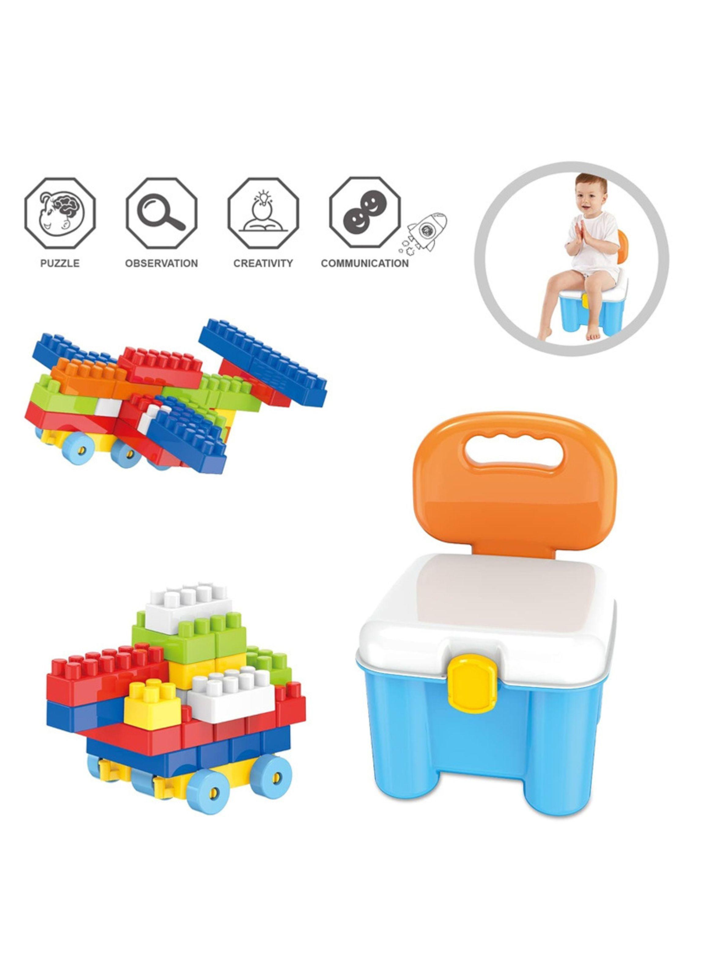 Silla Guarda Bloques Juguete Didactico Para Niños 32 Piezas-2