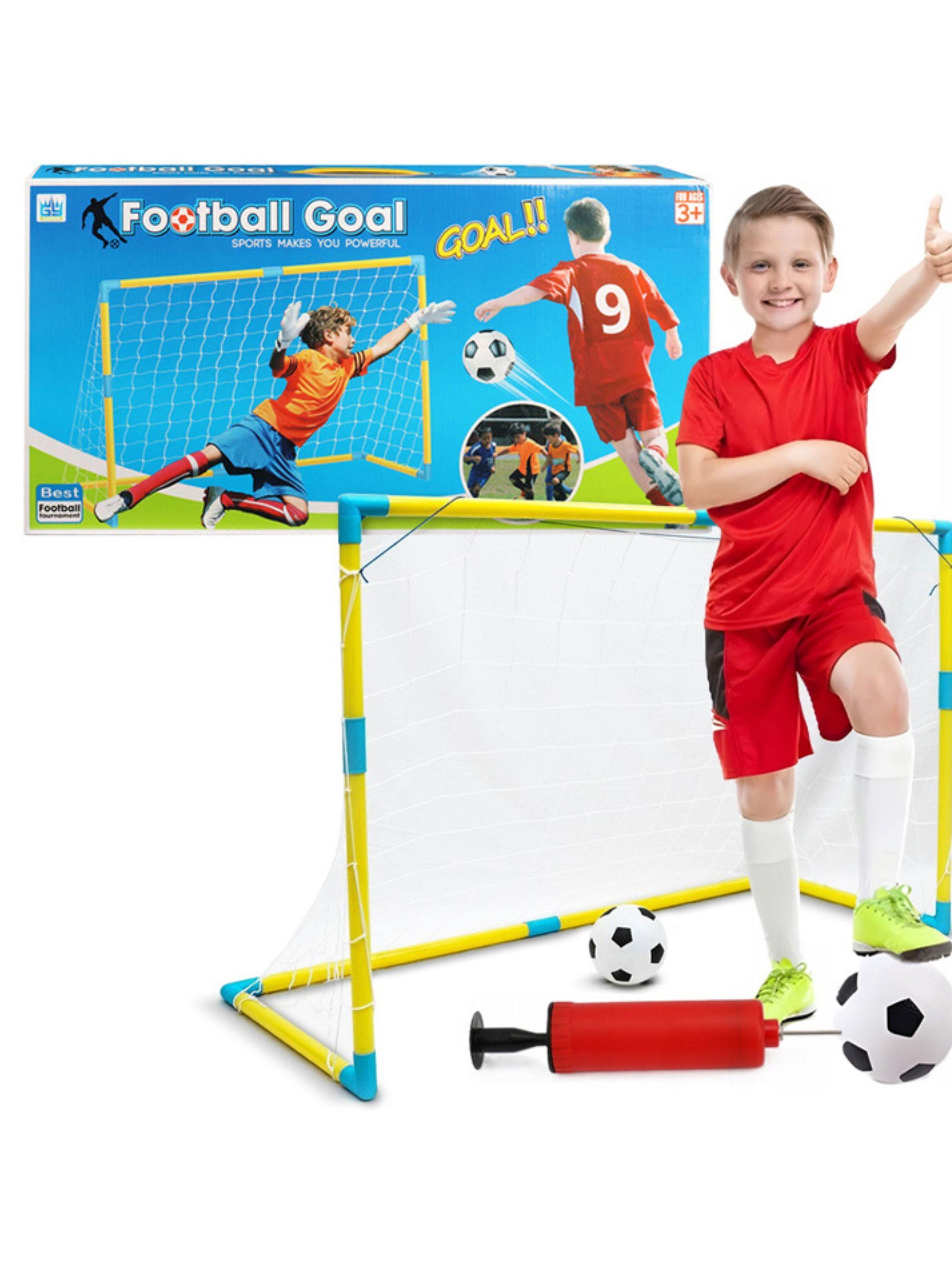 Arco Futbol Niños + Bombin + Balón Juguete Porteria Niños-3