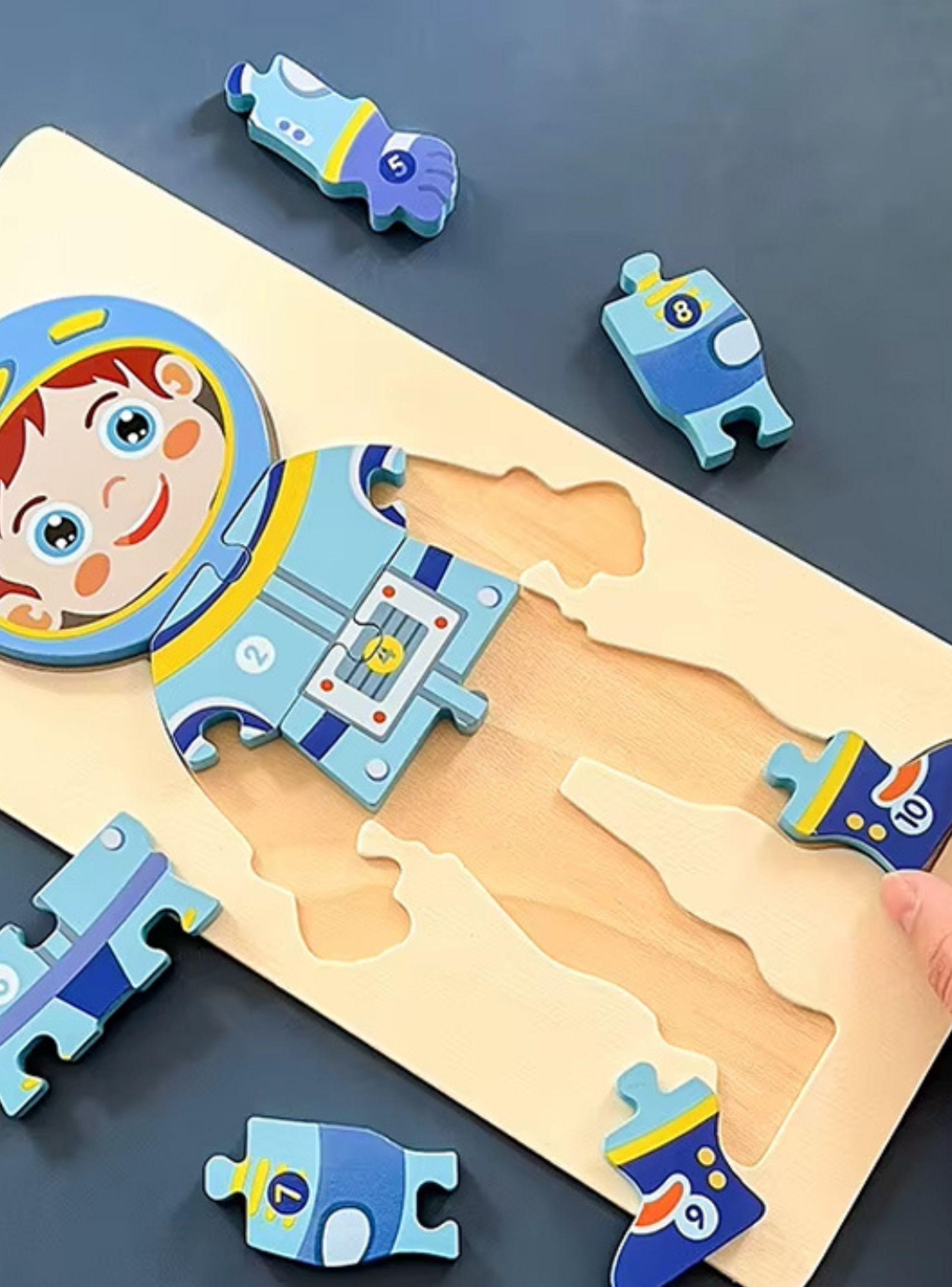 Puzzle Rompecabezas De Madera Encaje Didactico Profesiones-4