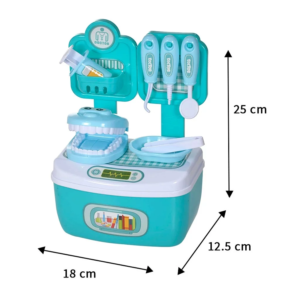 Maleta Set Dentista Juguete Doctor Niños 12 Pzas-3