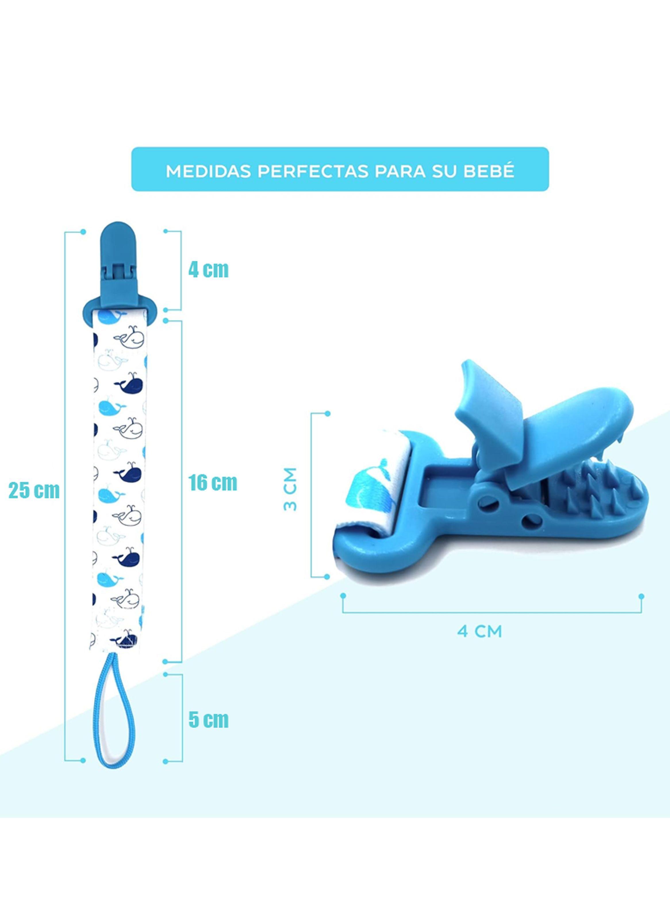 Porta Chupete De Cinta Clips De Tela Para Bebé Afirma Tete-3