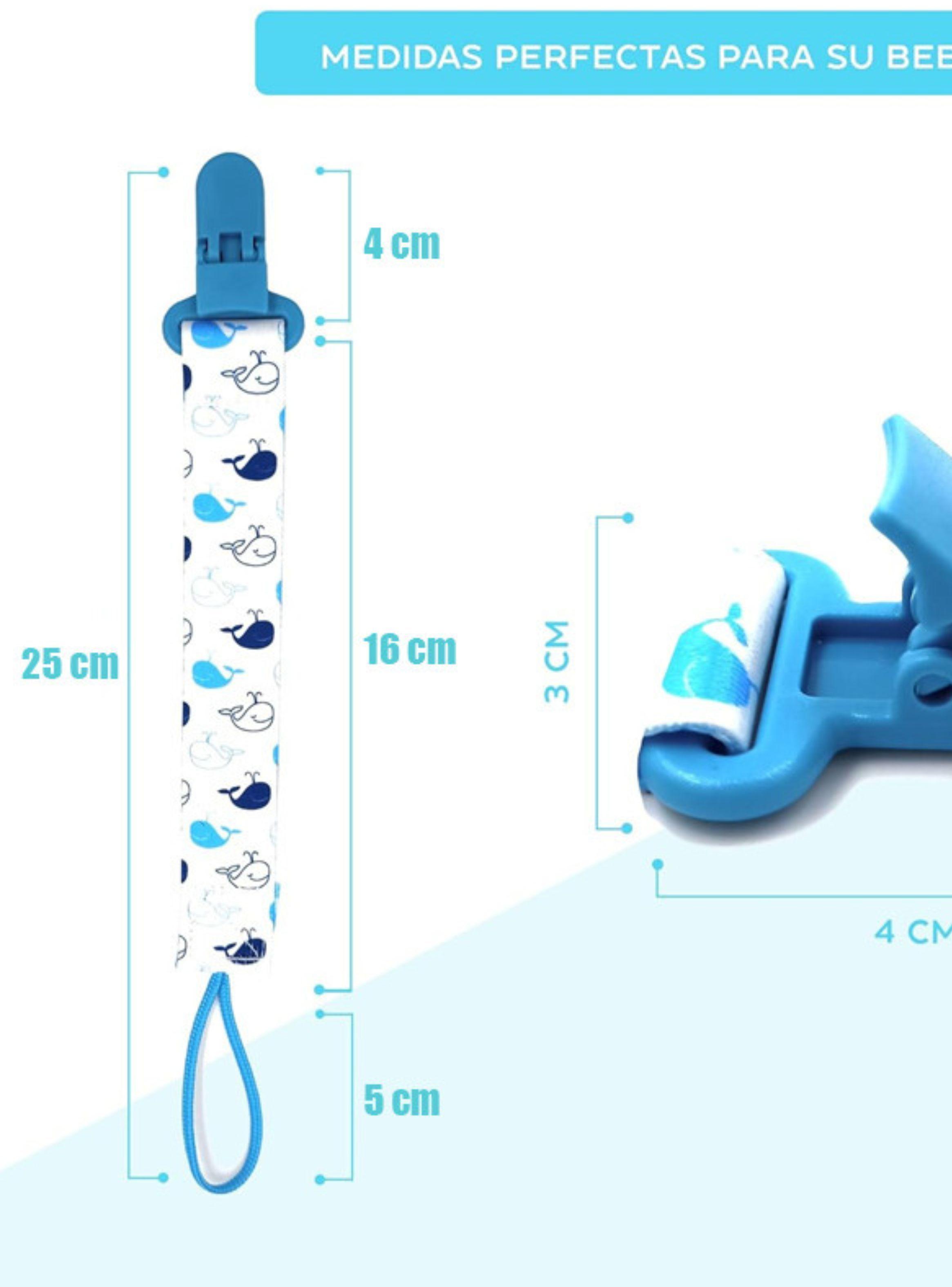 Porta Chupete De Cinta Clips De Tela Para Bebé Afirma Tete-1