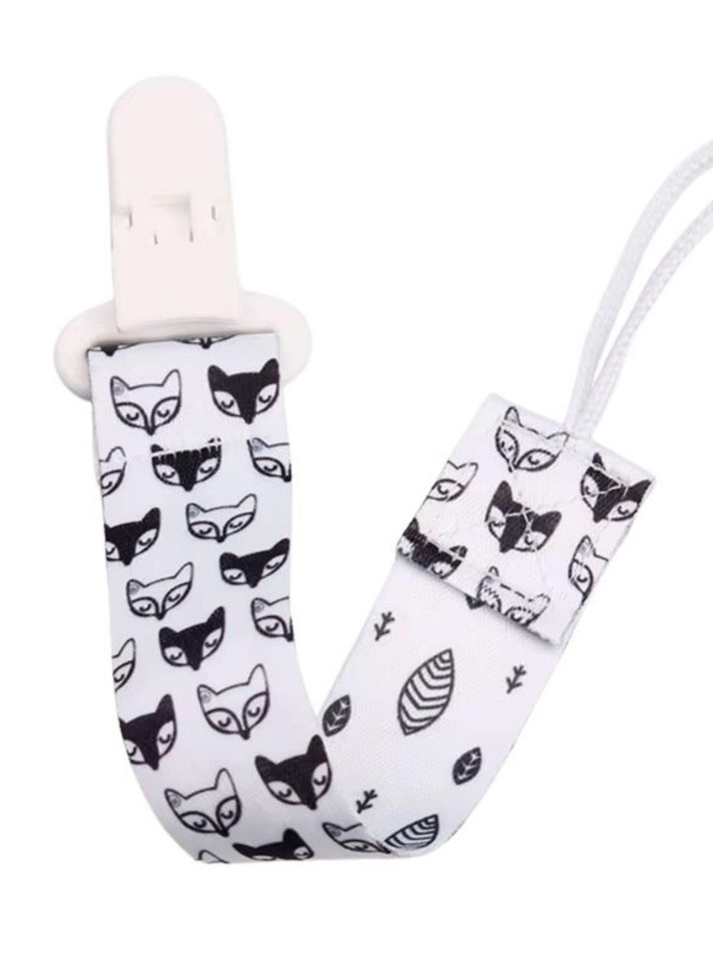 Porta Chupete De Cinta Clips De Tela Para Bebé Afirma Tete-0