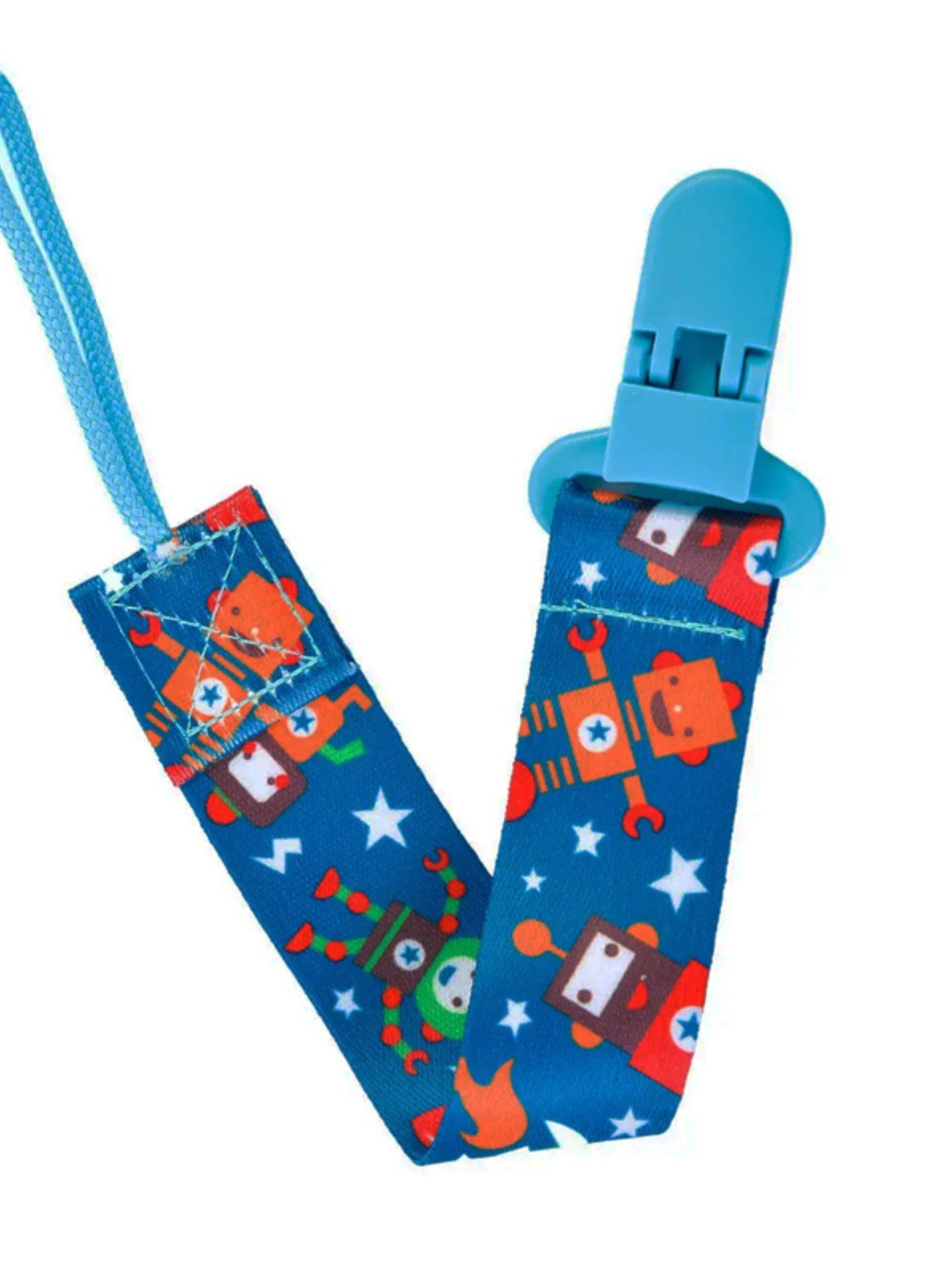 Porta Chupete De Cinta Clips De Tela Para Bebé Afirma Tete-0