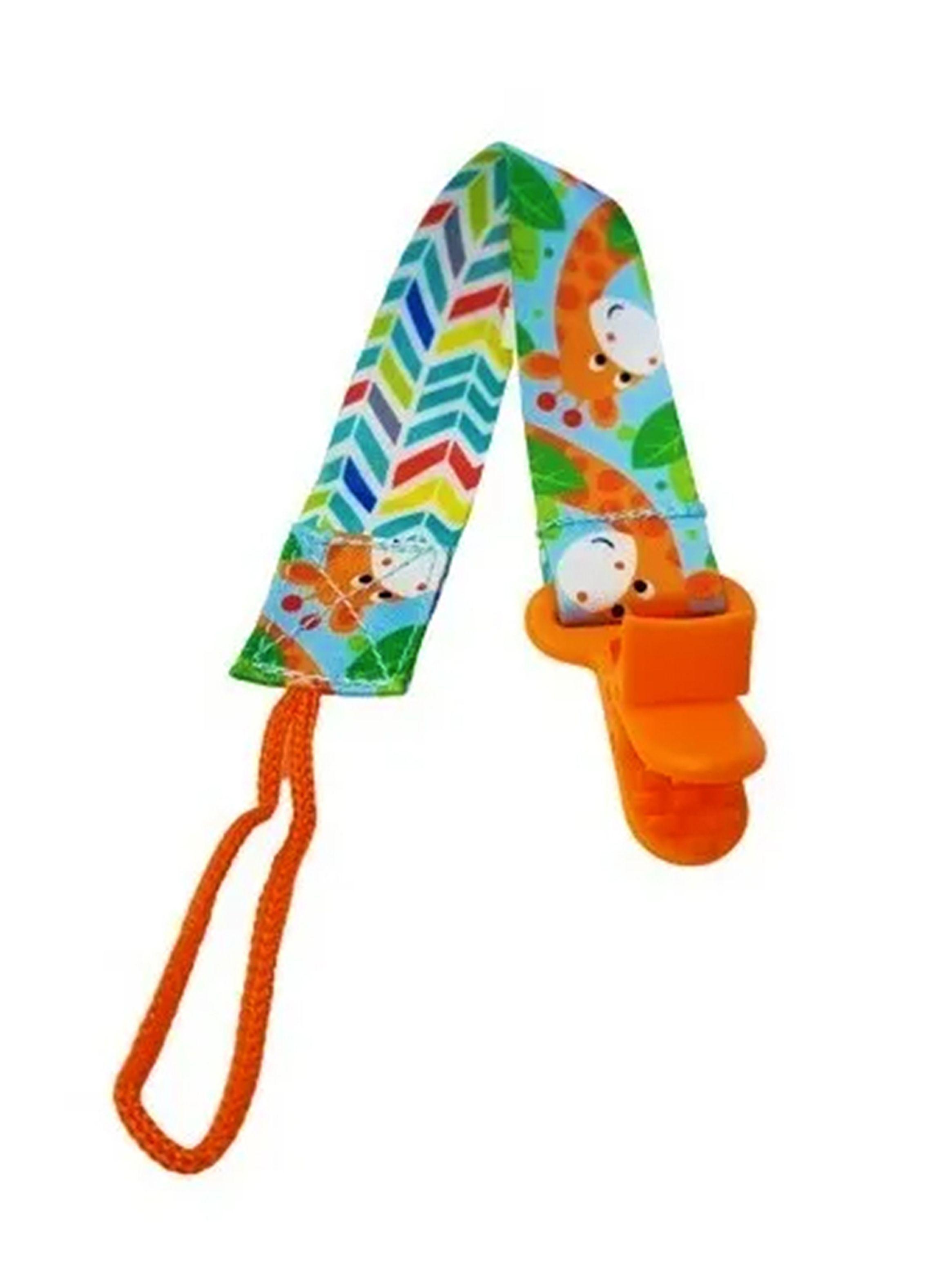 Porta Chupete De Cinta Clips De Tela Para Bebé Afirma Tete-0