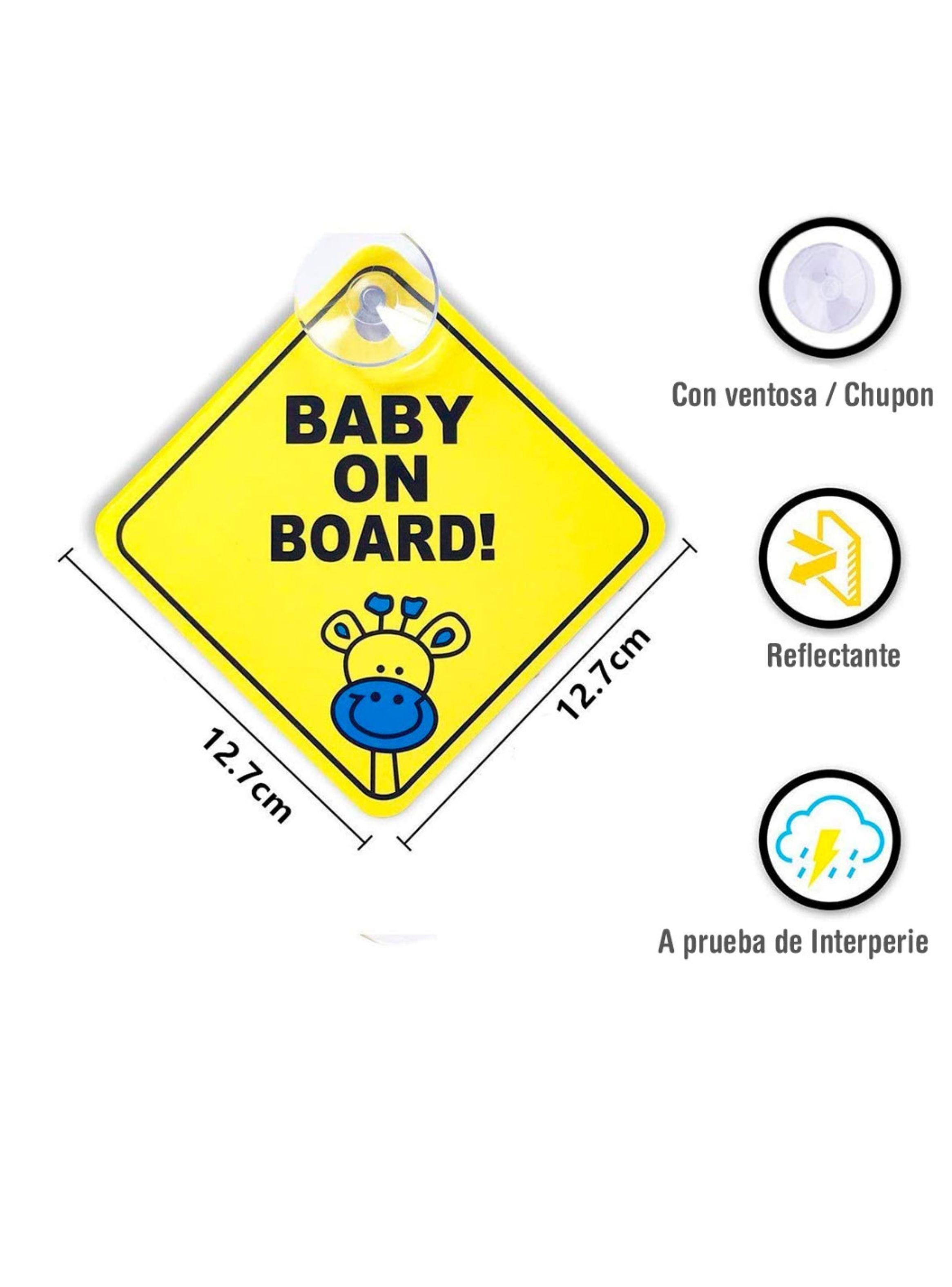 Pegatina Autoadhesiva Señal De Bebe Abordo Para Coches Autos-1