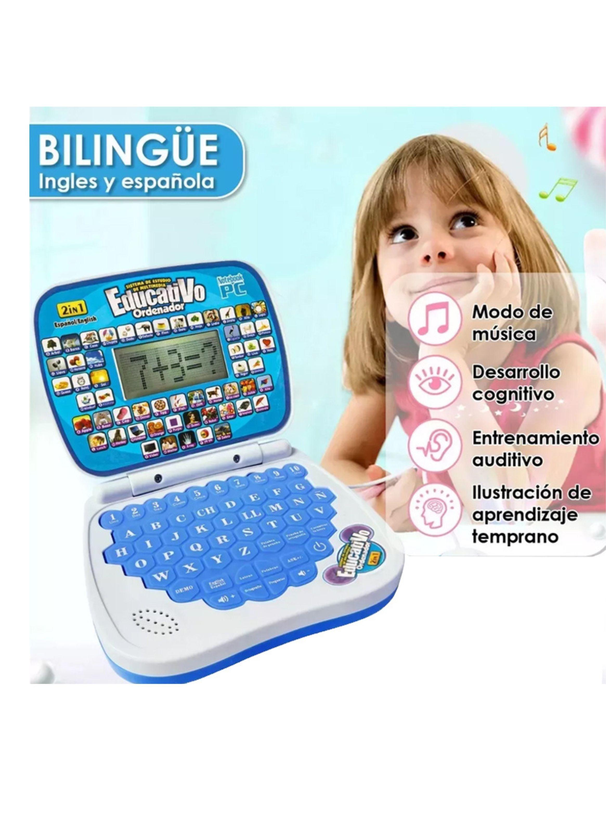 Mini Ordenador Didactico Educativo Juguete Notebook Mouse-3