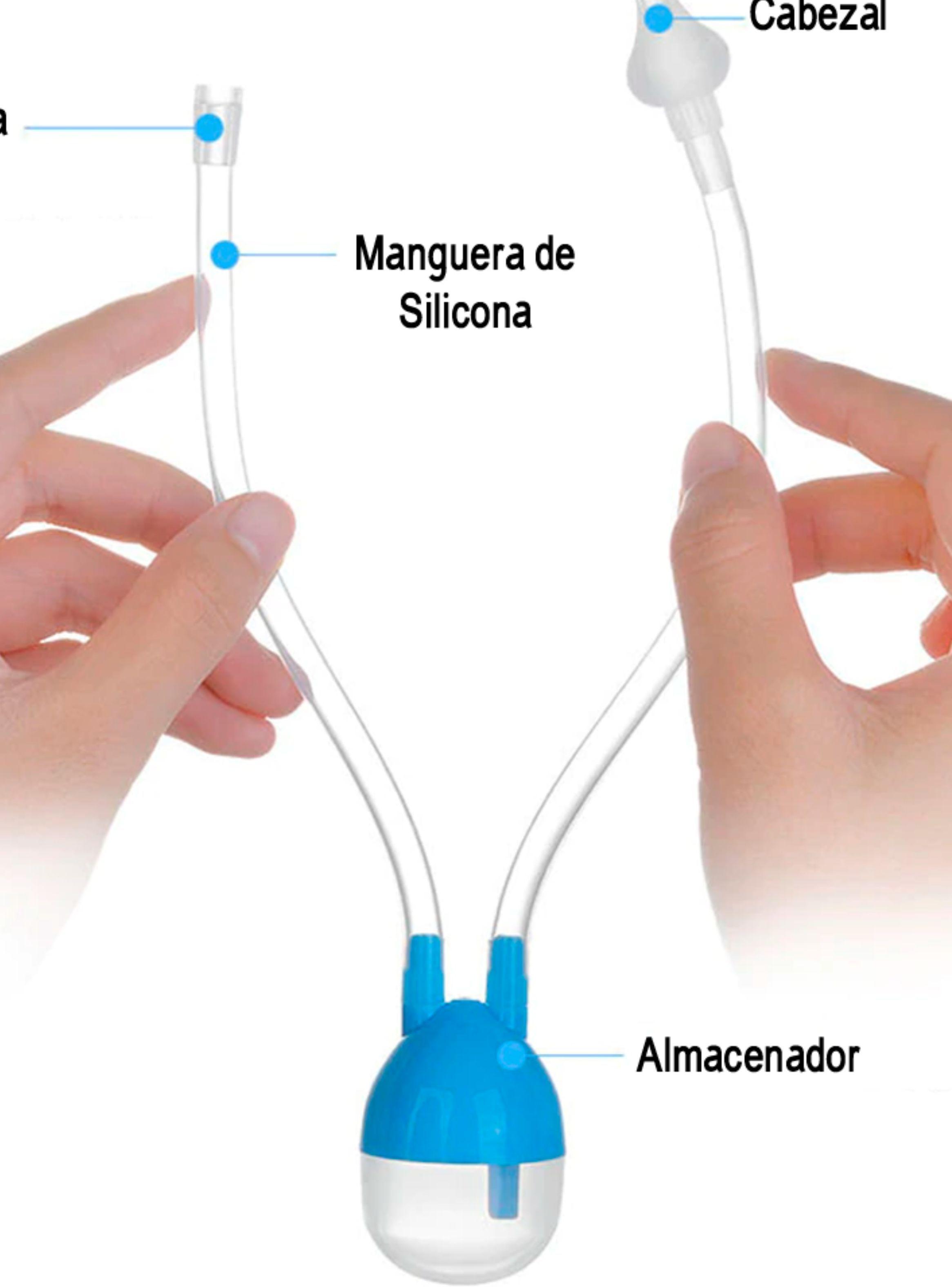 Aspirador Nasal Silicona Succión Limpiador Nariz Bebe + Caja-2