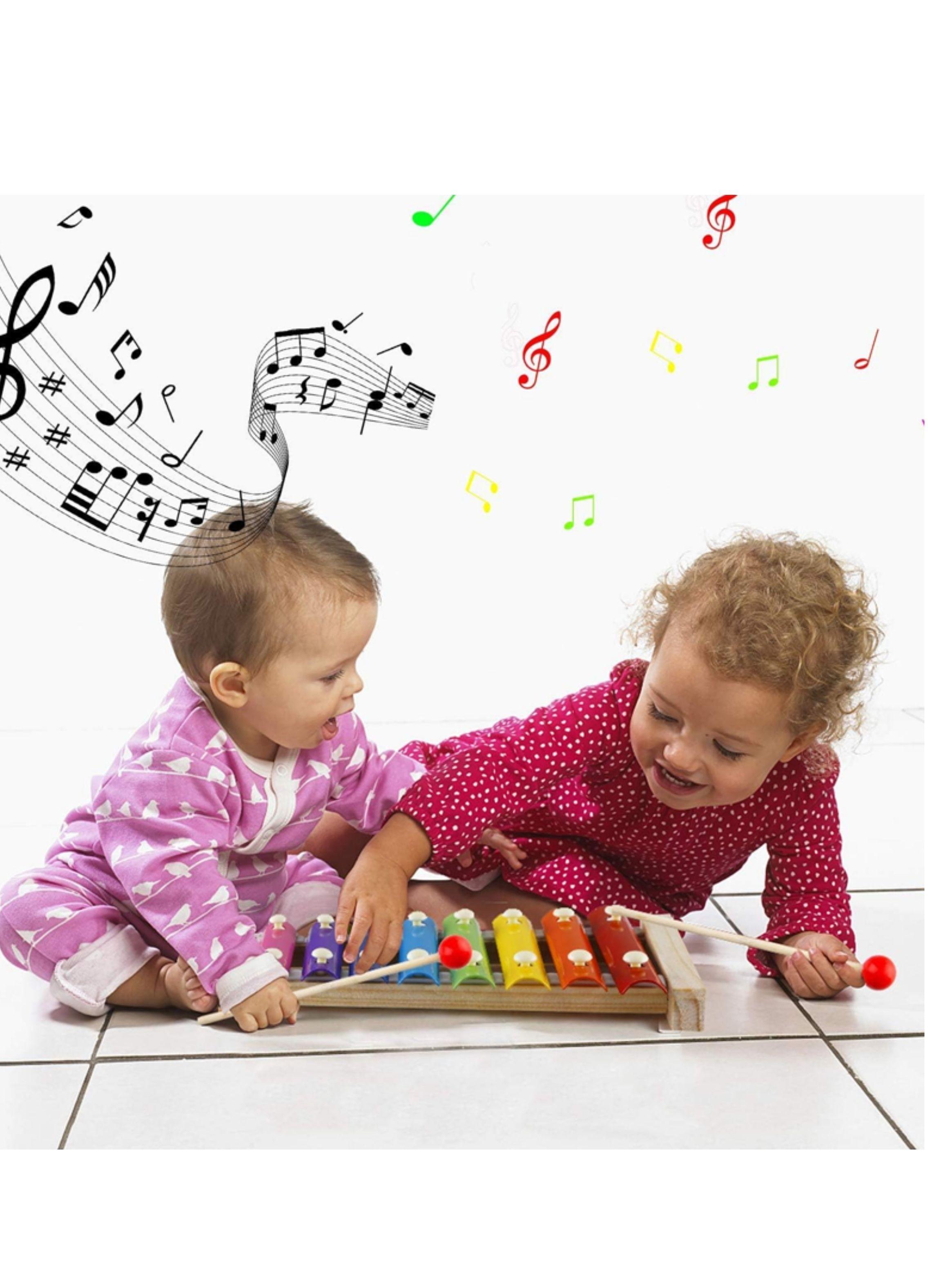 Xilofono Juguete Madera 8 Notas Instrumento Percusion Niños-5
