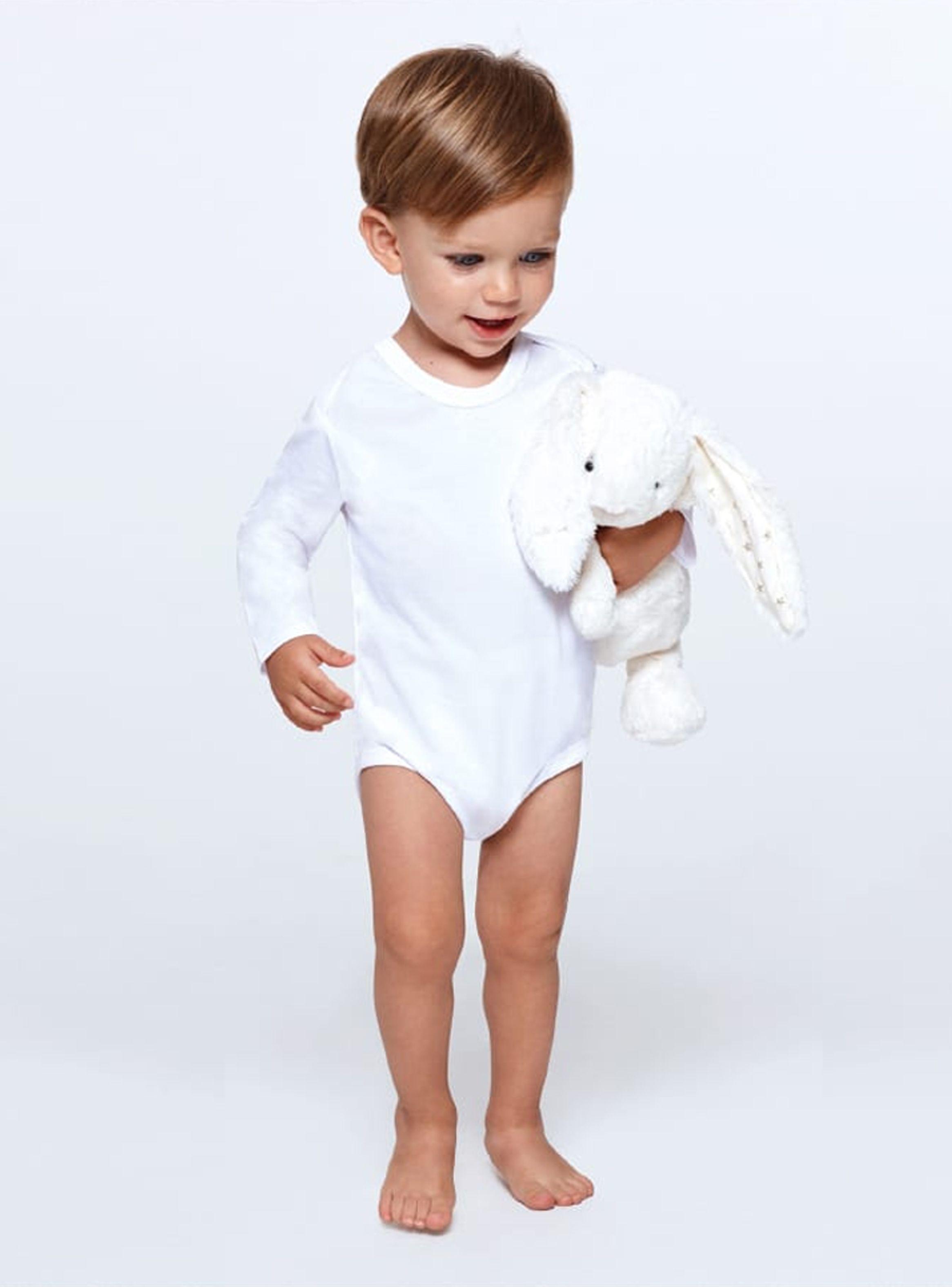 Tripack Body Manga Larga Unisex Blanco Bambino Ropa Bebe-2